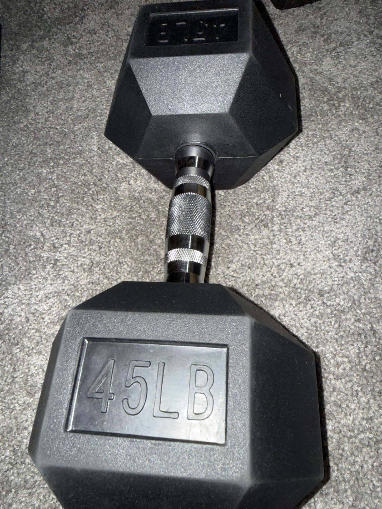 Amazon Basics Rubber Hex Dumbbell Hand Weight customer photo 2