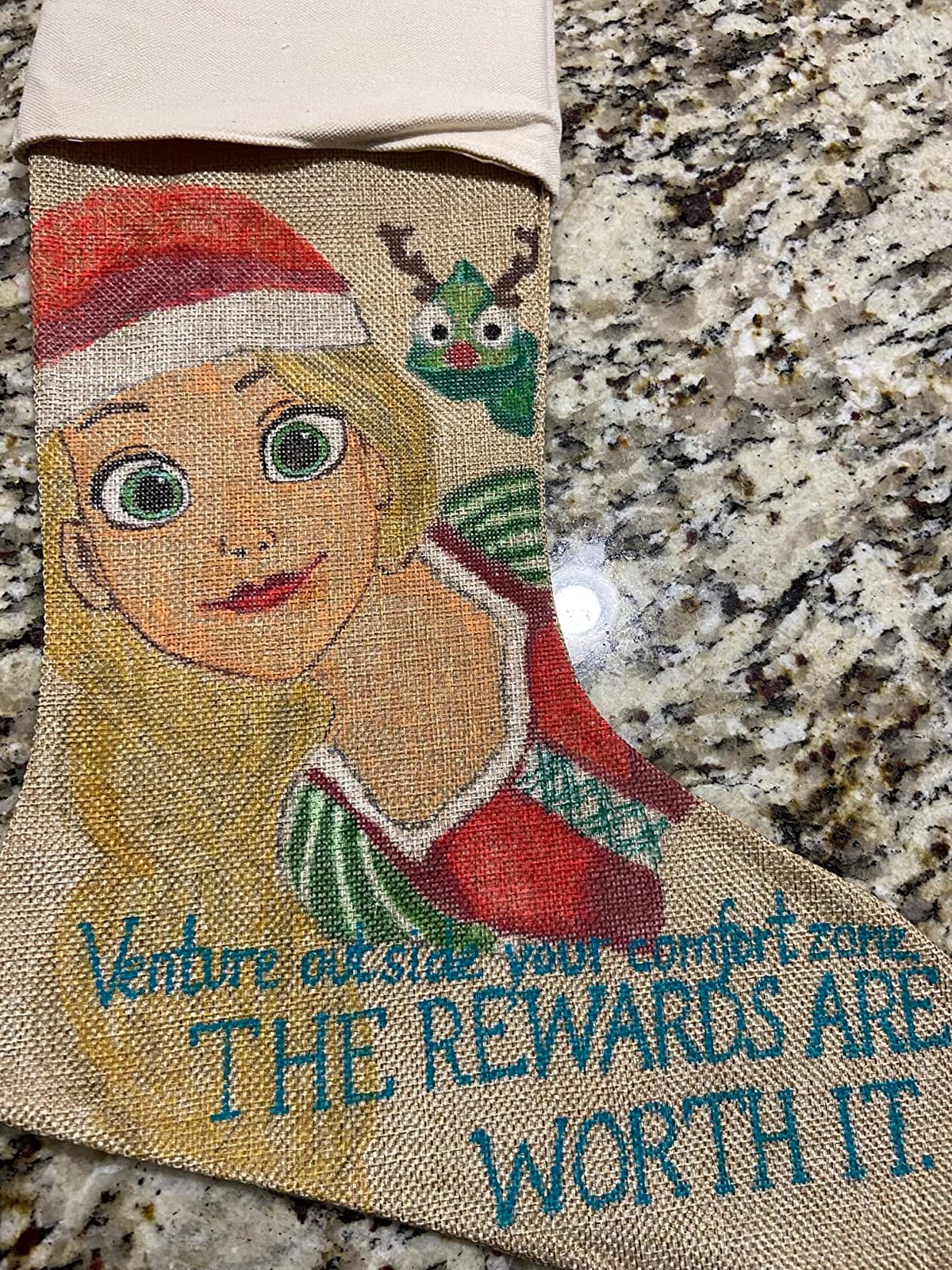 DECORA Natural Jute Burlap Christmas Stocking Fireplace Hanging for Gifts Goodies Handmade Projects Set of 6 customer photo 2