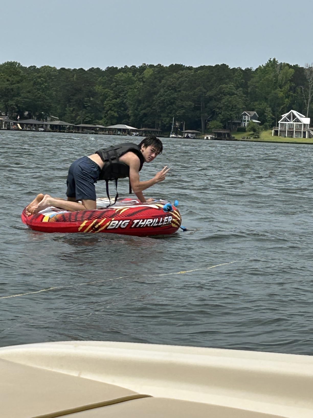 Wow Sports Thriller Towable Deck Tube for Boating Adults, Tubing Boat Inflatable for Water Sports customer photo 2