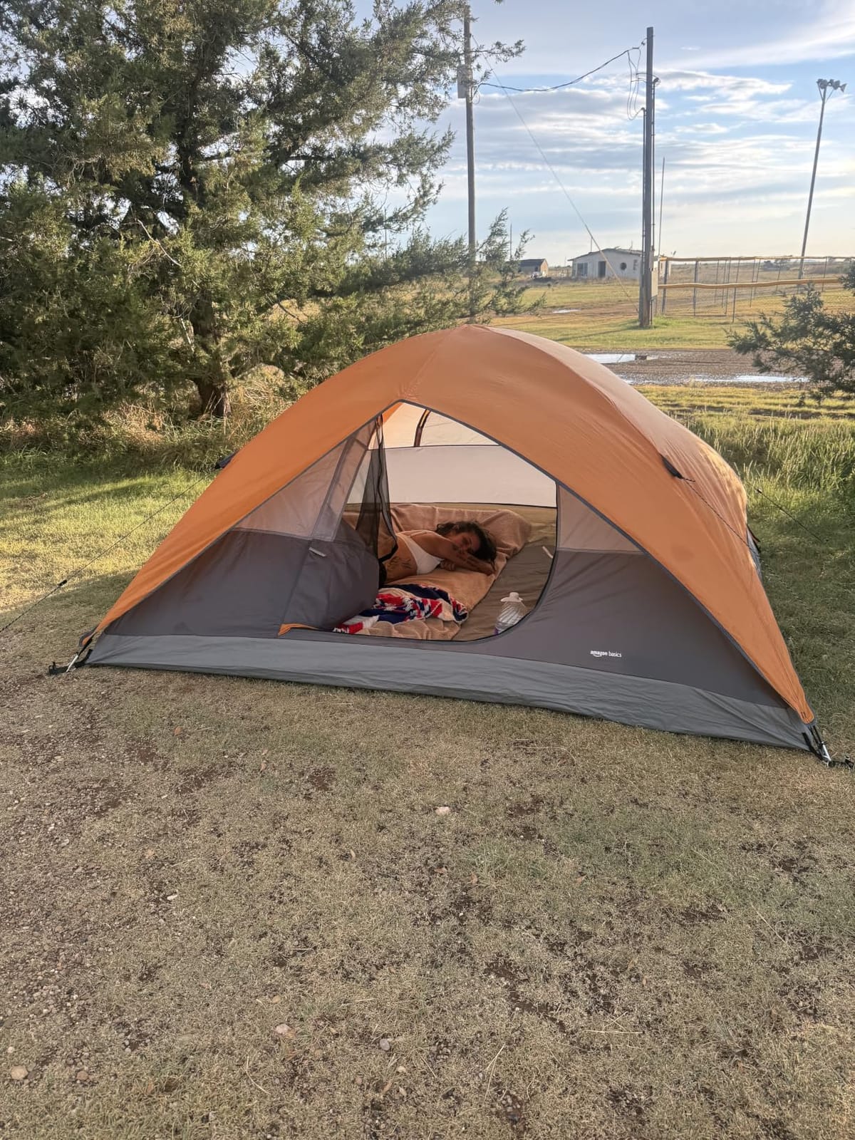 Amazon Basics Camping Tent, 3-Season Dome Design with Rainfly customer photo 1