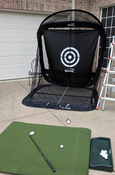 Spornia Spg-7 Golf Practice Net - Automatic Ball Return System w/Target Sheet, Two Side Barrier customer photo 1