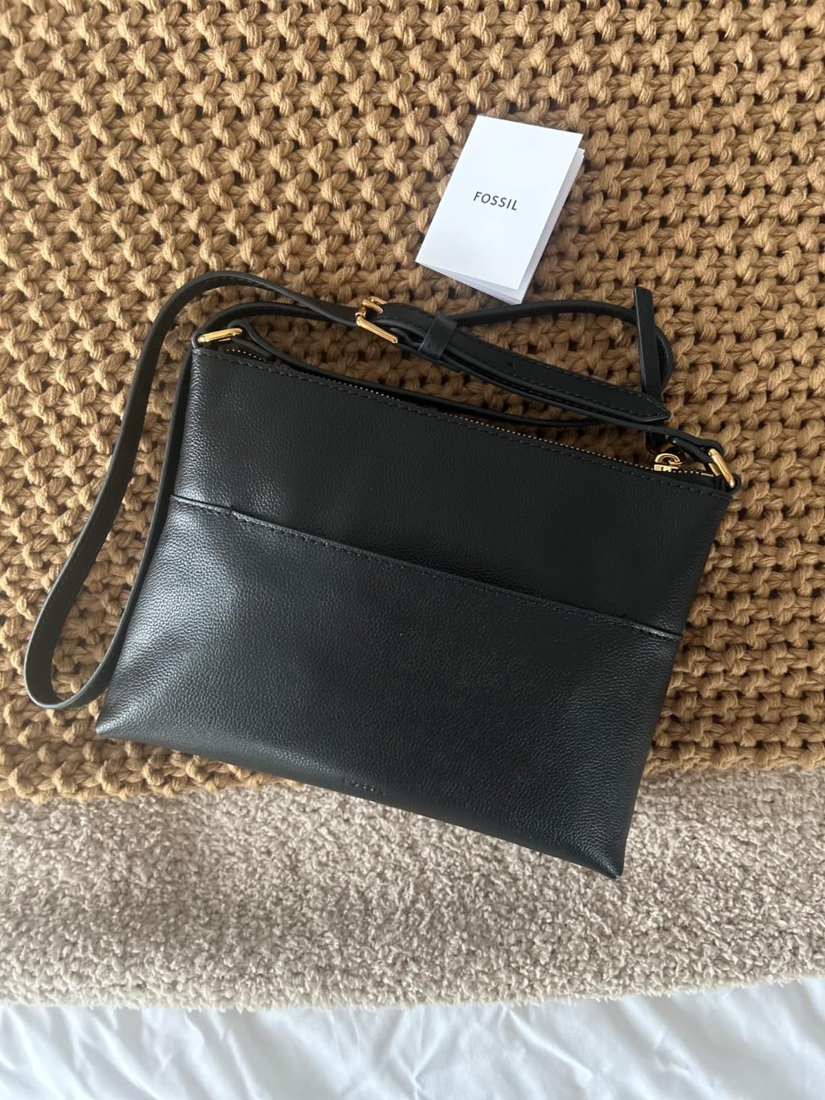 Fossil Women's Harper Leather Small Flap Crossbody Purse Handbag for Women customer photo 1