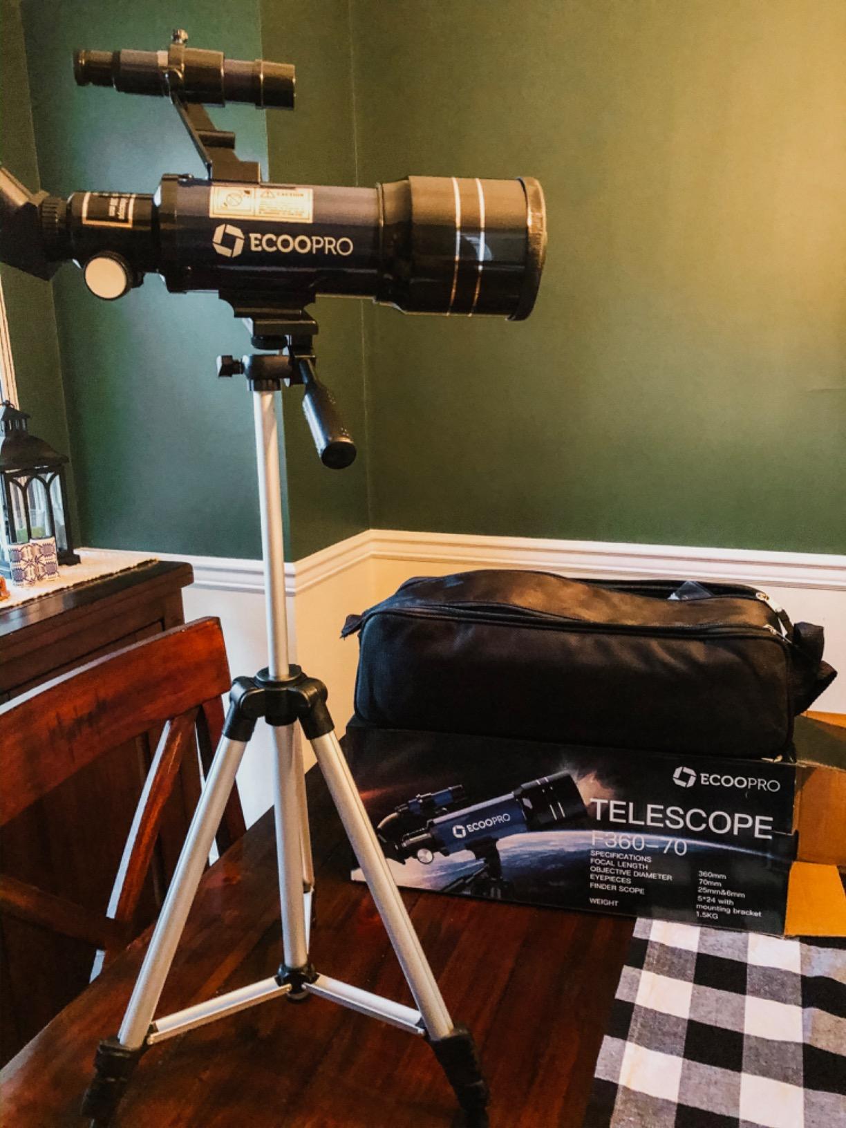 Telescope for Kids & Adults, 70mm Aperture 360mm Refractor (15X-150X) customer photo 1