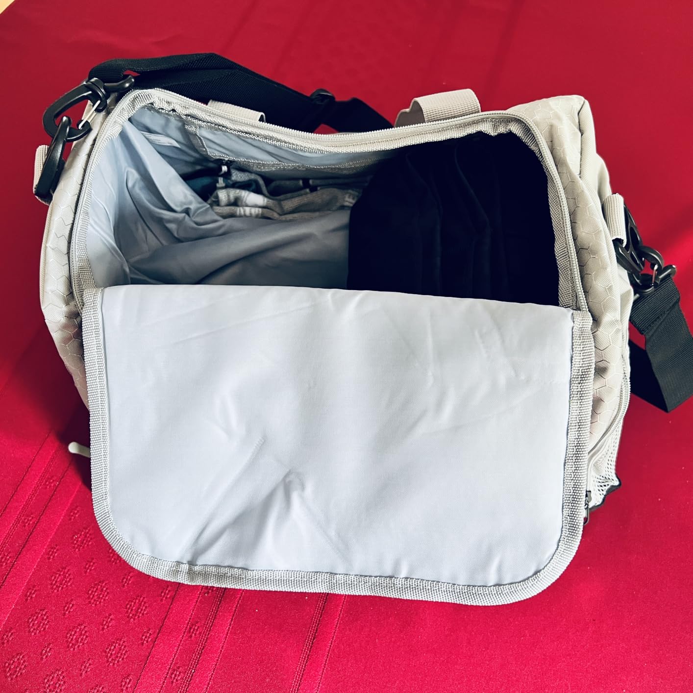 Ultimate Gym Bag 2.0: The Durable Crowdsource Designed Duffel Bag with 10 Optimal Compartments Including Water Resistant Pouch customer photo 1