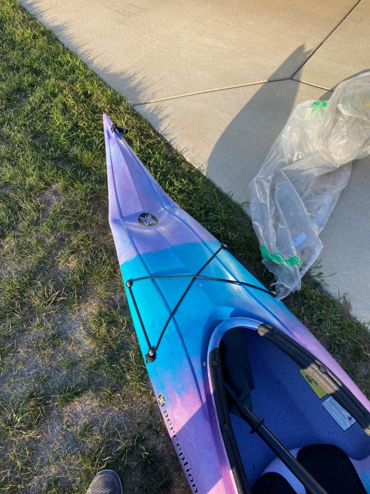 Perception Prodigy XS | Sit Inside Kayak For Kids and Petite Paddlers | Recreational Kayak for All Day Fun customer photo 1