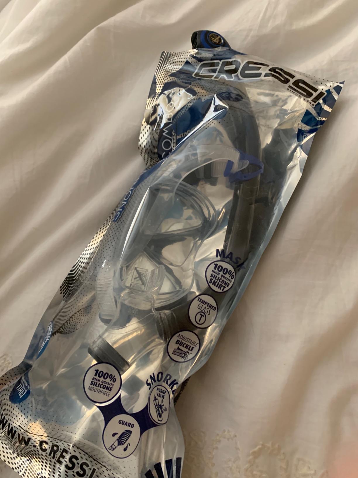 CRESSI Adult Snorkeling Set in Comfortable Pure Silicone - Mask & Semi-Dry Snorkel | Ikarus & Orion customer photo 1