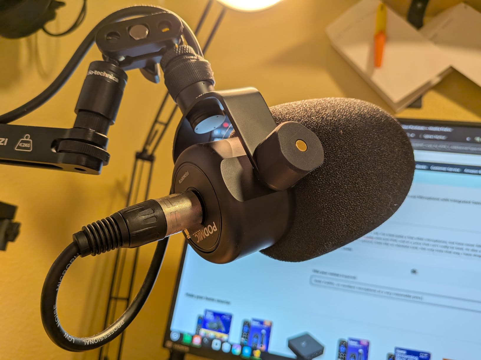RØDE PodMic Cardioid Dynamic Broadcast Microphone, XLR customer photo 1