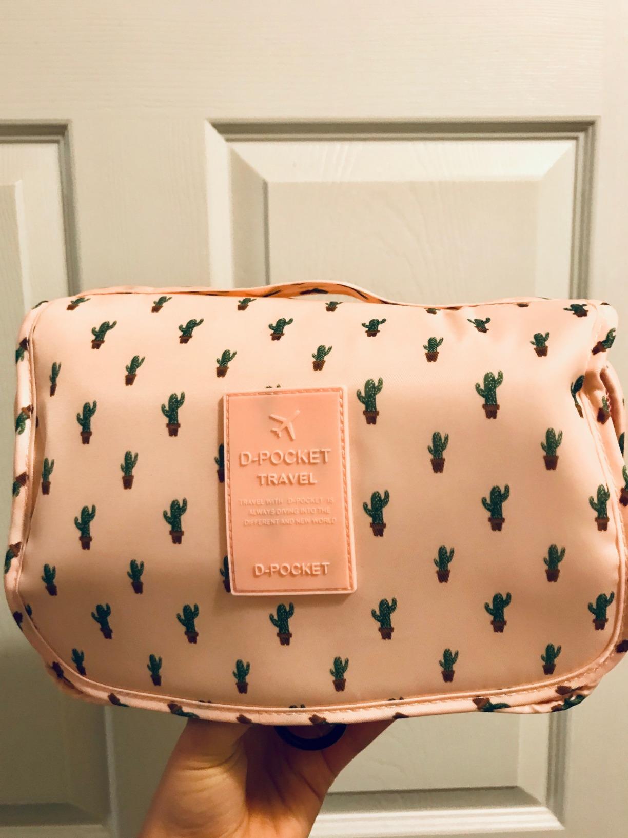 Narwey Small Hanging Travel Toiletry Bag for Women, Travel Bag for Toiletries, Makeup Bag Organizer Make Up Bags Cosmetic Bags for Girls customer photo 1
