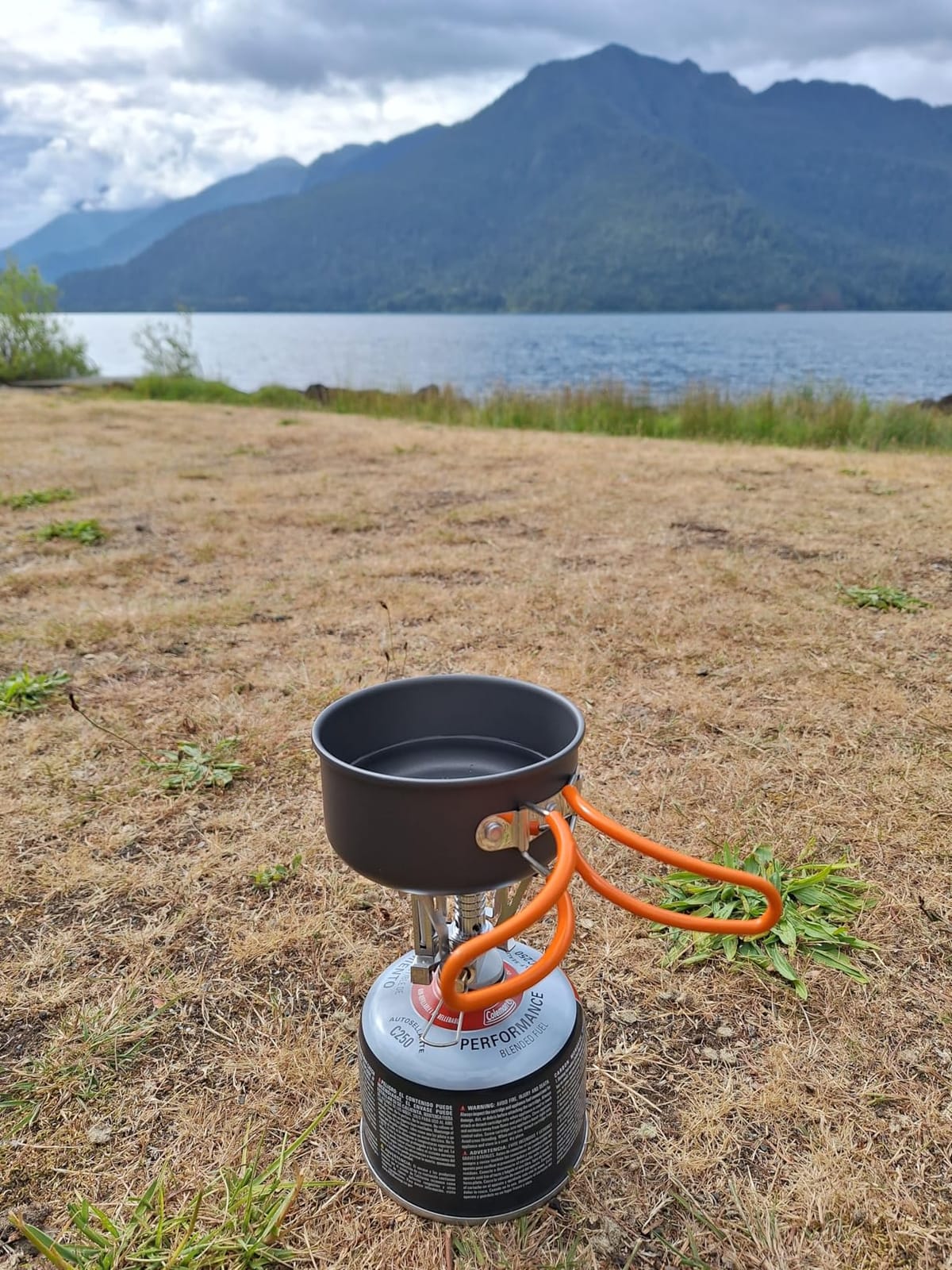 Odoland Camping Cookware Mess Kit, Lightweight Pot Stove Spork Set customer photo 1