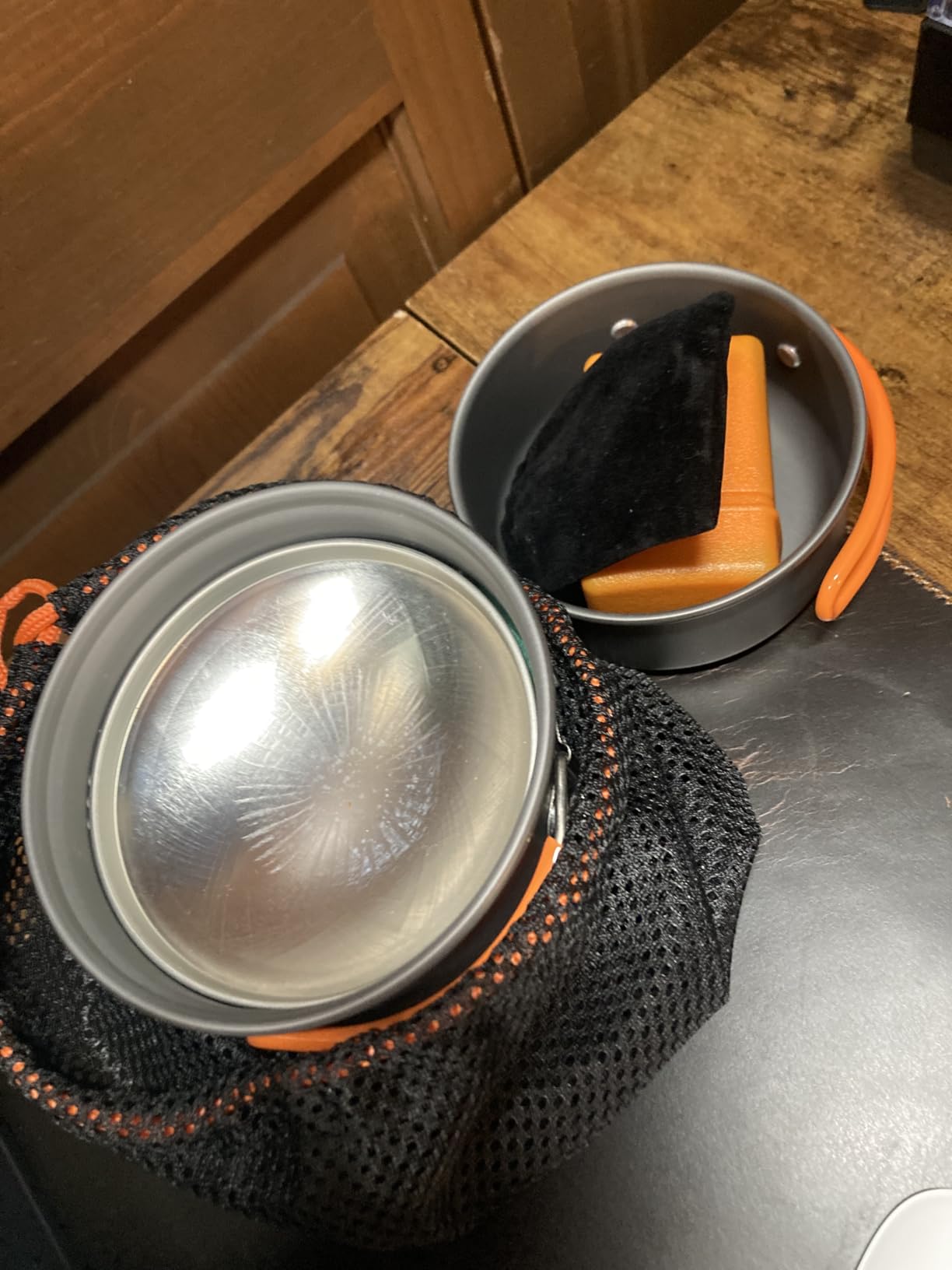 Odoland Camping Cookware Mess Kit, Lightweight Pot Stove Spork Set customer photo 2