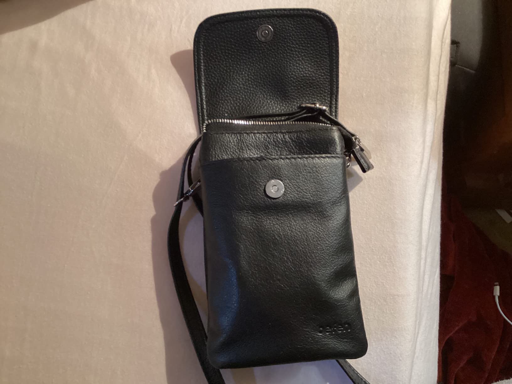 befen Genuine Leather Small Crossbody Bags for Women Cell Phone Travel Bag customer photo 1