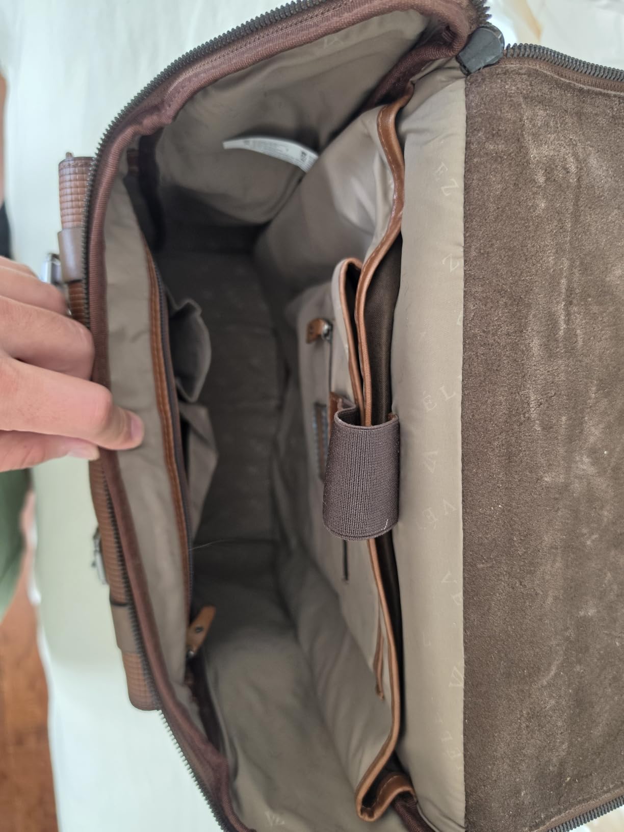 VELEZ Leather Backpack for Men 14 Inch Laptop Bag Brown Genuine Travel Pack Handmade Business Computer Carry Rucksack Professional Office School Bookbag Designer Minimalist Work Daypack Gift customer photo 1