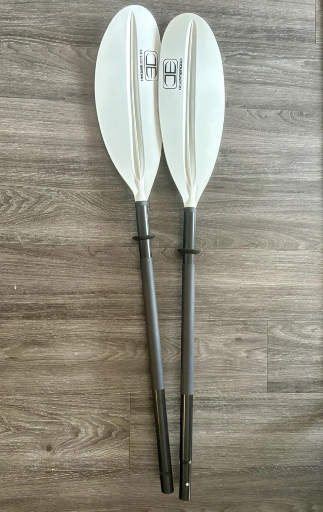 OCEANBROAD Kayak Paddle 86in/218cm, 90.5in/230cm, 95in/241cm Alloy Shaft Kayaking Boating Canoeing Oar with Paddle Leash customer photo 2