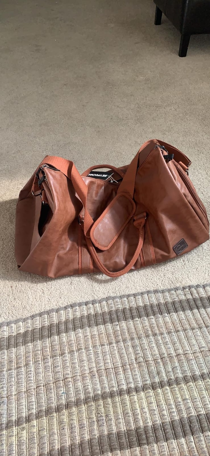 seyfocnia Convertible Travel Garment Bag,Carry on Garment Duffel Bag for Men Women - 2 in 1 Hanging Suitcase Suit Business Travel Bag customer photo 1