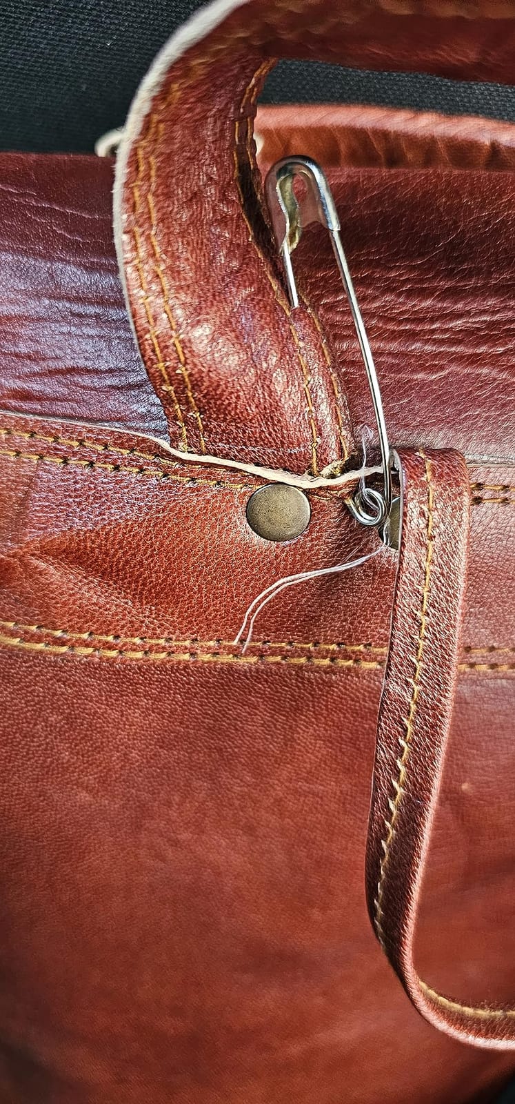 Genuine Top Grain Leather Laptop Backpack for Men and Women, Handmade Veg Tan Vintage Rucksack, Travel Daypack, Gift for Men customer photo 1
