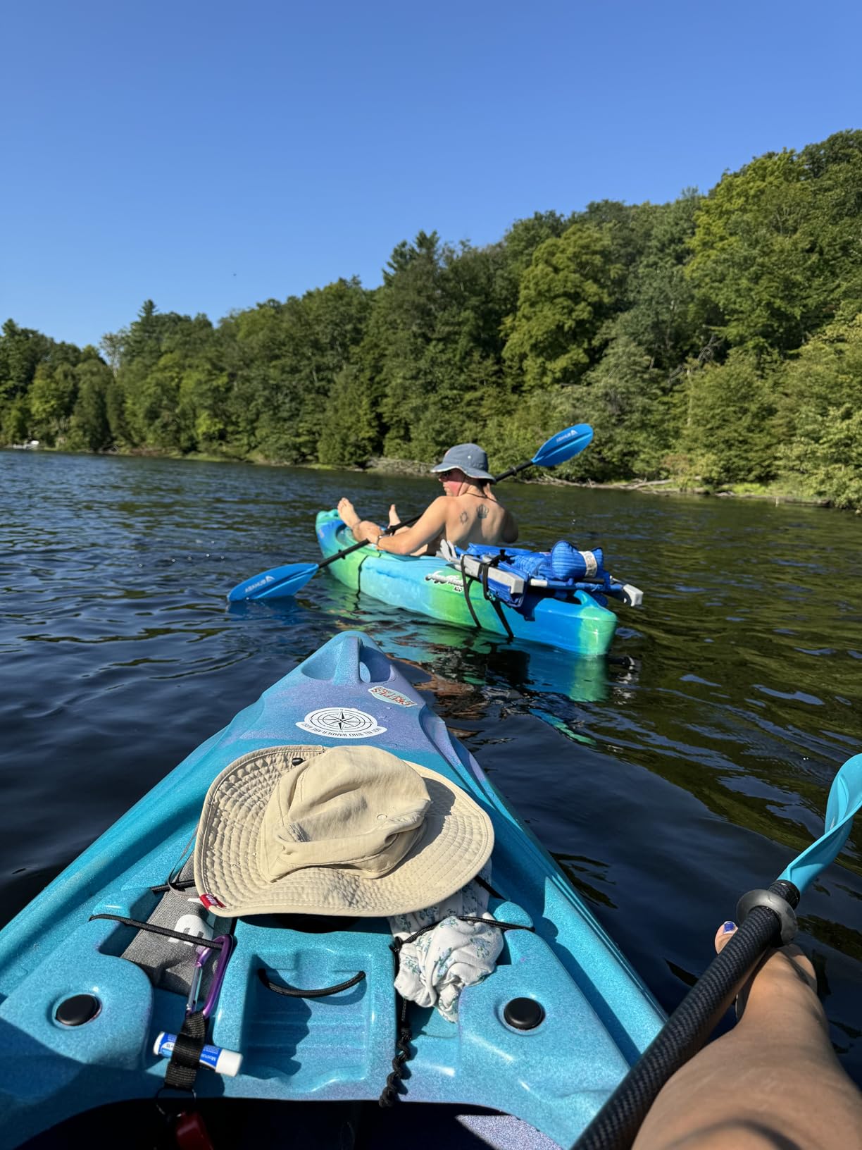 Perception Joyride - Sit Inside Kayak for Adults and Kids - Recreational and Multi-Water Kayak with Selfie Slot customer photo 1