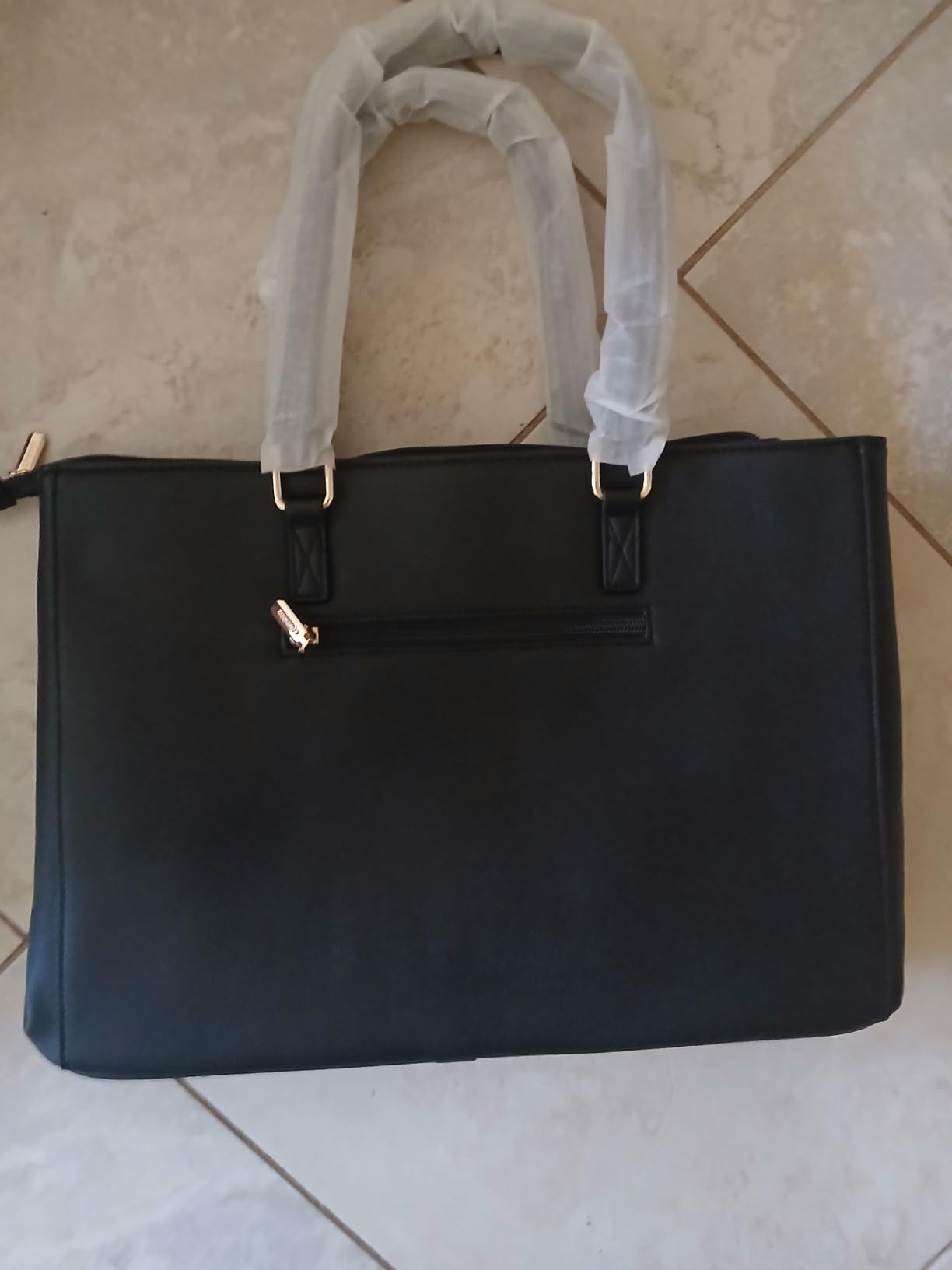 LOVEVOOK Laptop Tote Bag for Women 15.6 Inch Waterproof Leather Computer Bags Business Office Work Briefcase Black customer photo 2