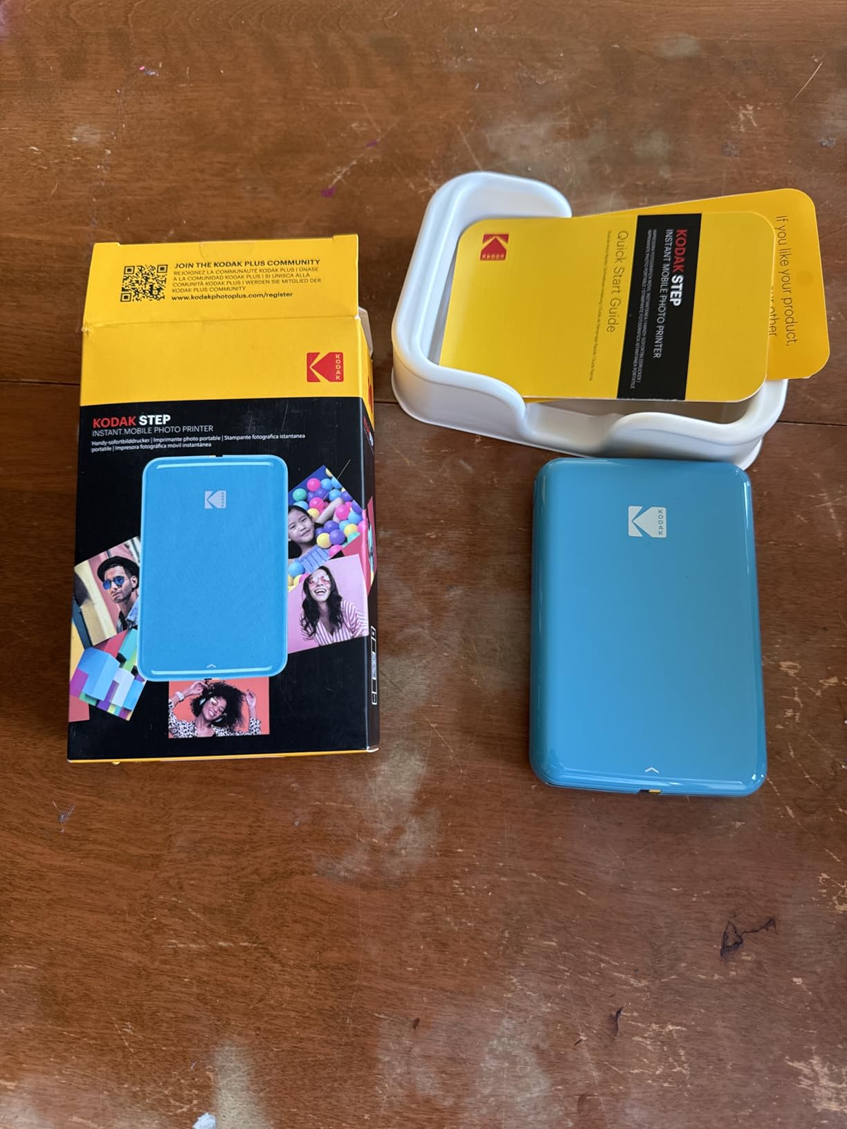 KODAK Step Instant Smartphone Photo Printer, Portable Mini Color Wireless Mobile Printer, Zink 2x3” (5.1x7.5 cm) Sticky-Back Photos, Bluetooth Compatible with iOS & Android Devices, Editing App, White customer photo 2