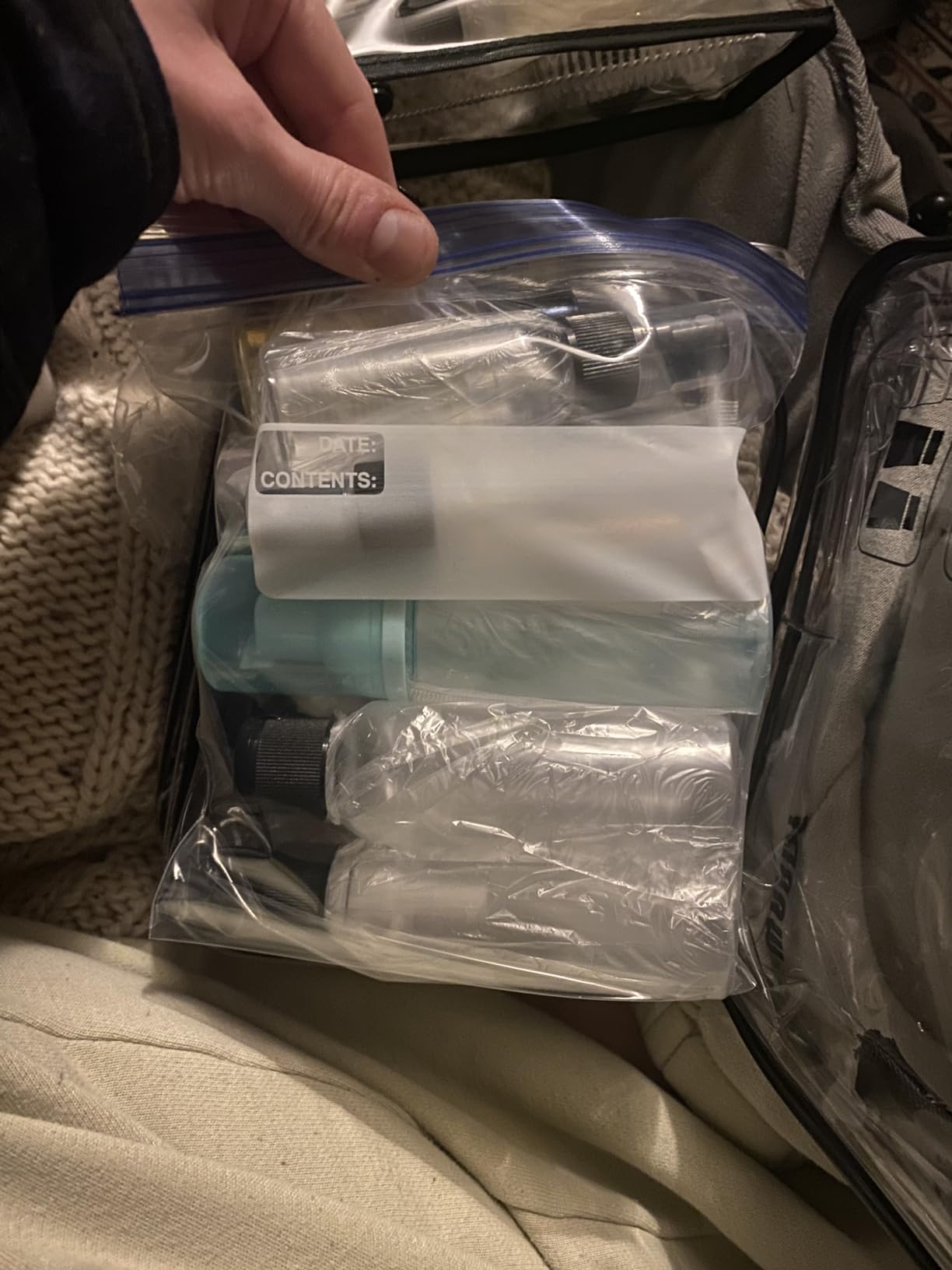 WANDF TSA Approved Toiletry Bag, 2 Pack Clear Makeup Bag customer photo 1
