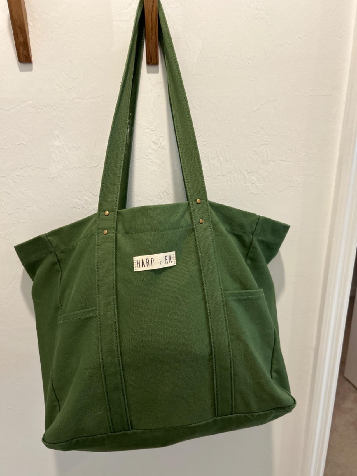Harp+Ra Extra Large Canvas Tote Bag for Women, Beach, Teacher, Travel, Work customer photo 1