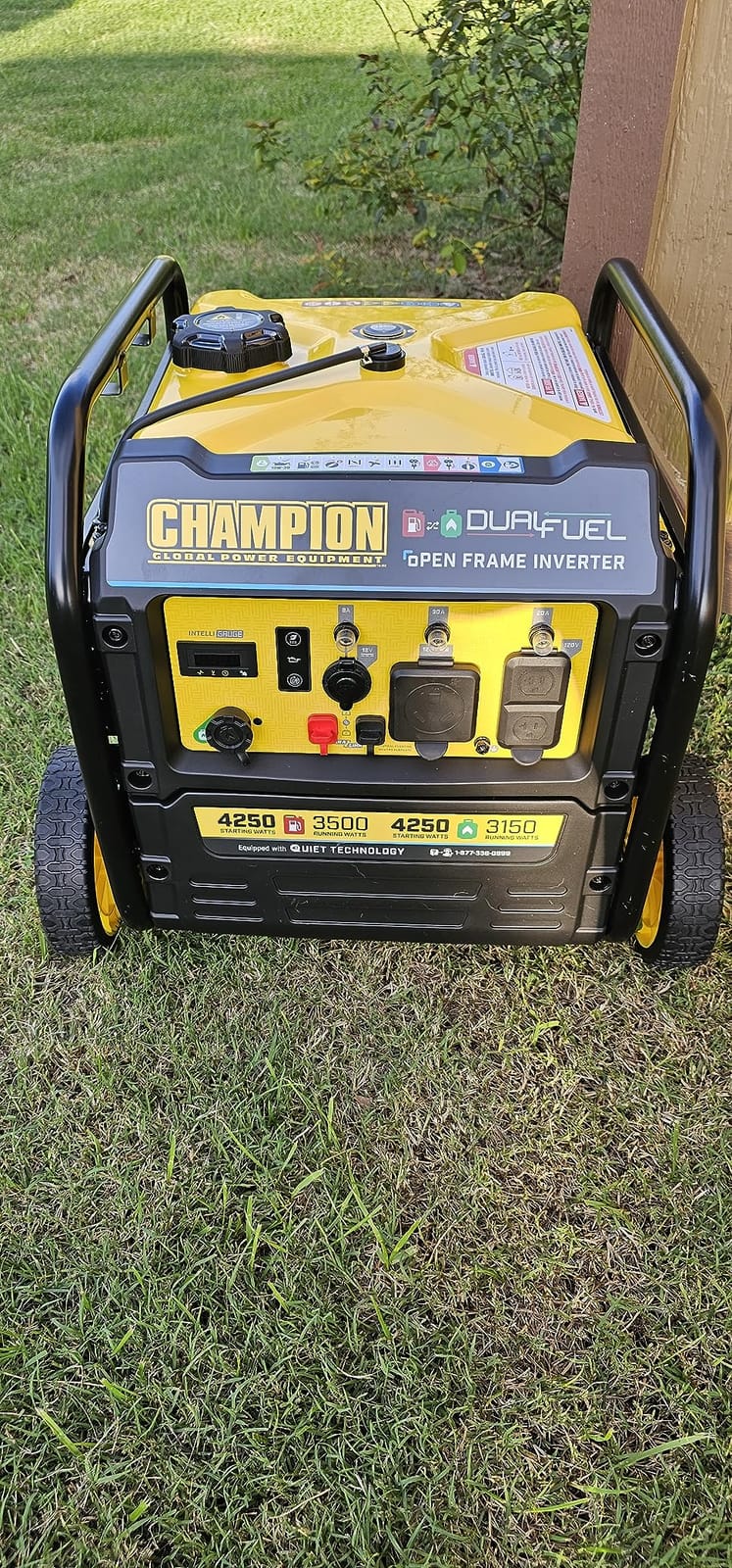 Champion 4250-Watt Dual Fuel Portable Open Frame Inverter Generator, CARB customer photo 1
