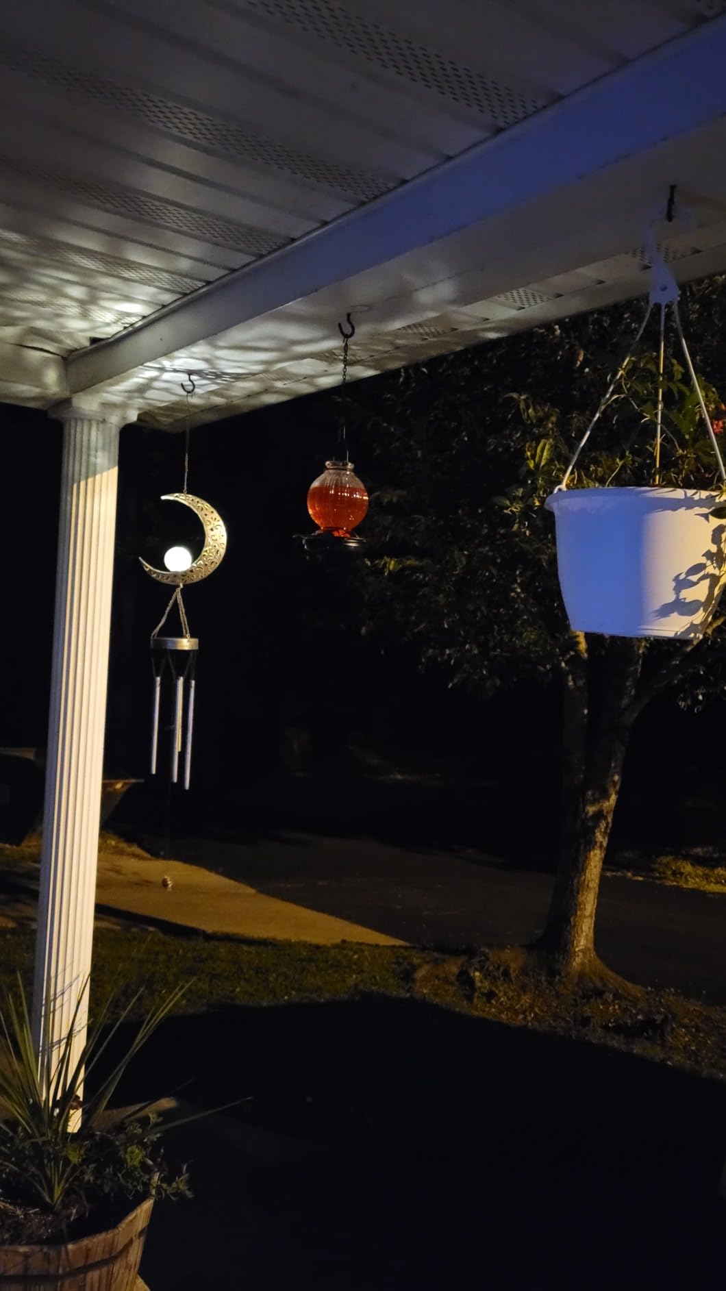 DesGully Solar Wind Chimes, Sun Wind Chime Outdoor Clearance w/Glowing Crackle Glass LED Unique Wind Bells for Outside Waterproof Chimes, Gifts for Her/Him (42