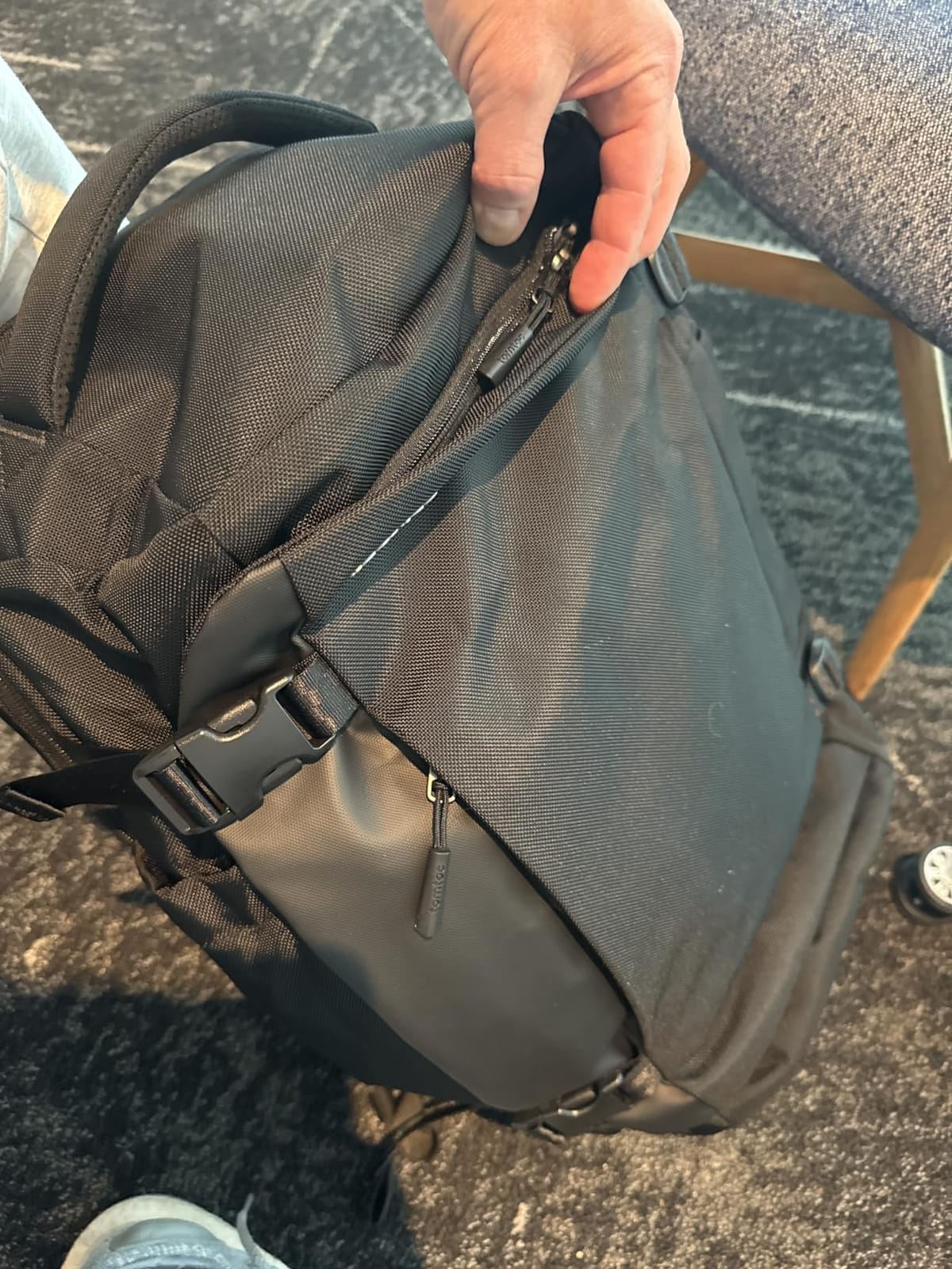 tomtoc Travel Backpack 40L, TSA Carry On Bag Flight Approved, PFAS Free customer photo 1