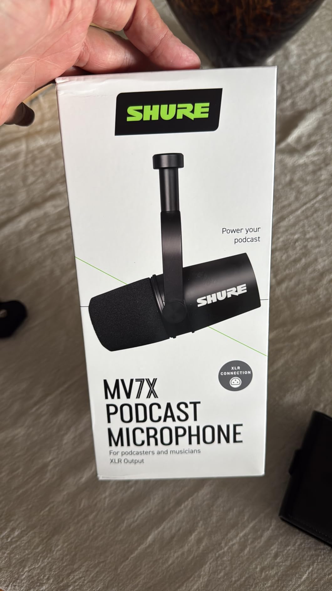 Shure MV7X XLR Dynamic Podcast & Recording Microphone - Black customer photo 1