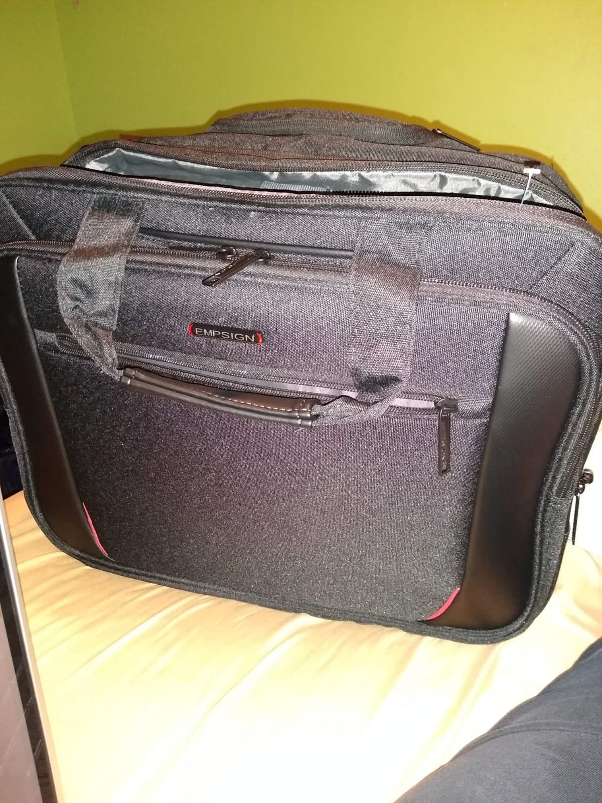 EMPSIGN 17.3 Inch Rolling Laptop Bag for Women/Men, Black customer photo 2