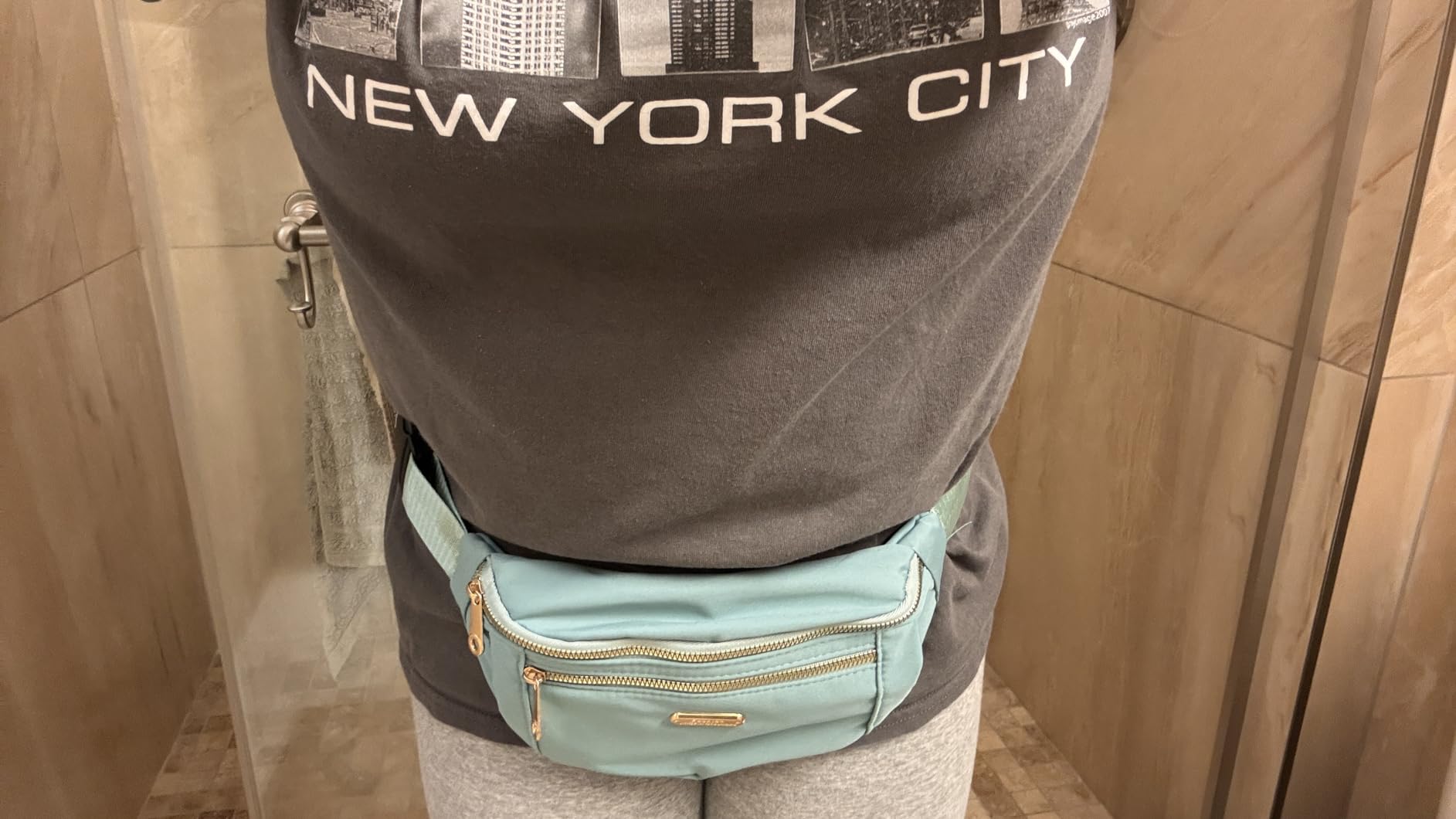 Fanny Pack Waist Pack for Women, Fashion Waist Bag with Adjustable Strap for Travel Sports Running black customer photo 1