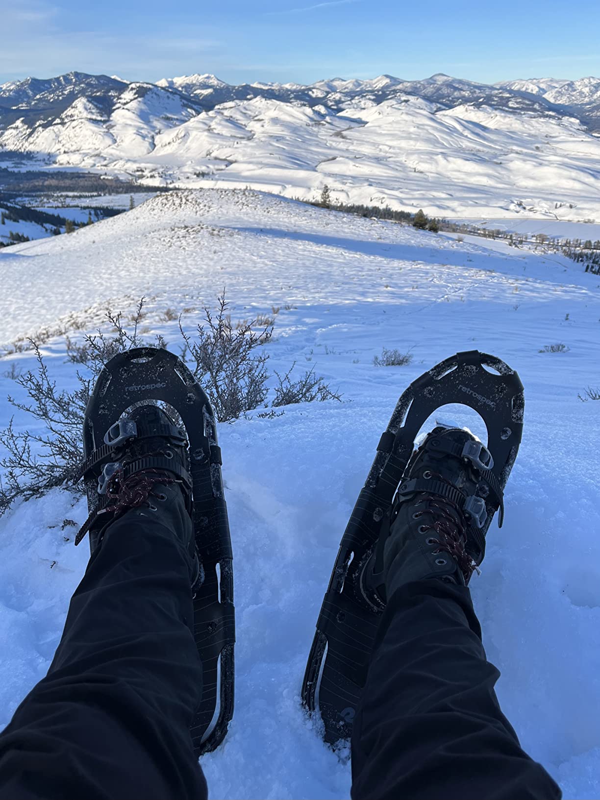 Retrospec Drifter Snowshoes for Women & Men - Lightweight Aluminum Frame Snow Shoes with Double Ratchet Binding System, Heel Lifts & Carry Bag for All Terrain Hiking & Winter Sports customer photo 2