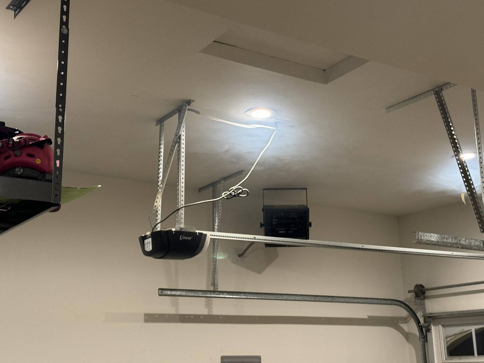 Comfort Zone Hard-Wired Ceiling Mount Garage Space Heater with Remote, 7,500 Watt, 240 Volt, Fan-Forced, Overheat Protection, Digital Thermostat, 12-Hour Timer, Ideal for Garage & Workshop, CZ230ERBK | Digital thermostat, 12-hour timer, and remote control. Directional louvers and tilting mount for precise airflow. customer photo 2