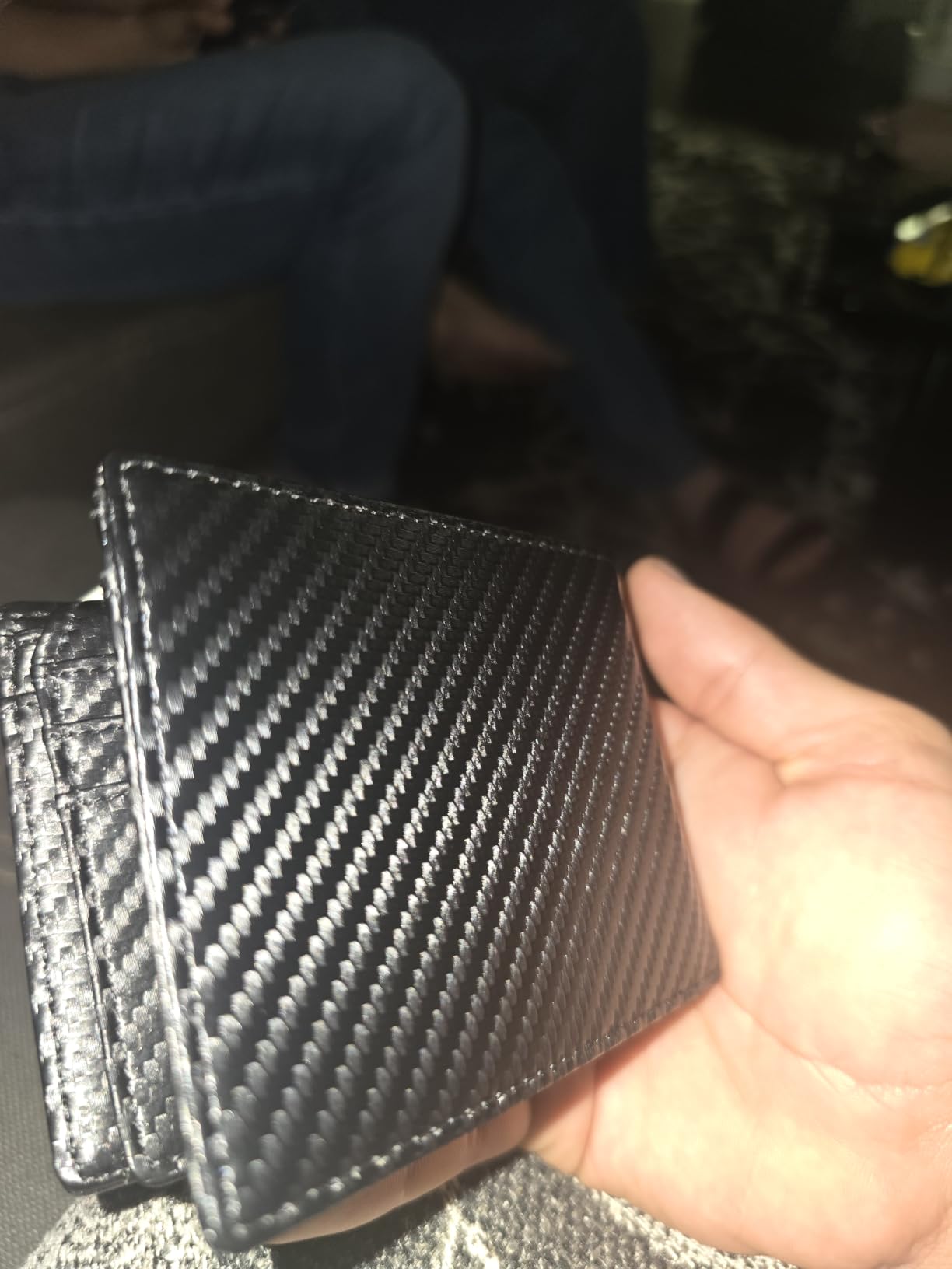 RUNBOX Wallet for Men -Slim Rfid Leather Mens Bifold Novelty Wallets 2 ID Window With Gift Box Men's Accessories customer photo 2