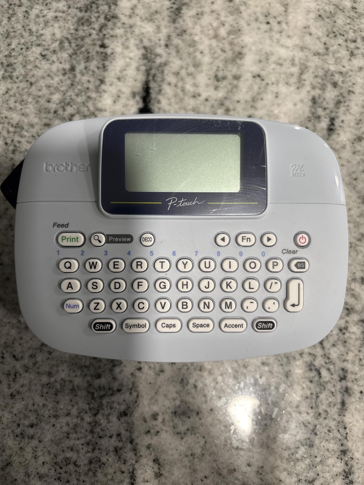 Brother PT-M95 P-Touch Monochrome Label Maker Bundle (4 Label Tapes Included),White customer photo 2