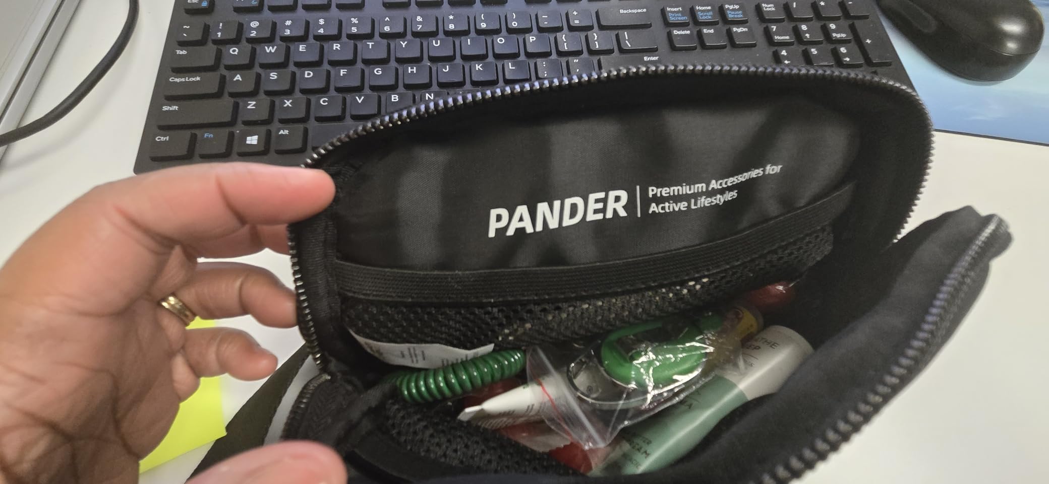 Pander Crossbody Belt Bag for Women and Men, Travel and Everyday Use, Black customer photo 2