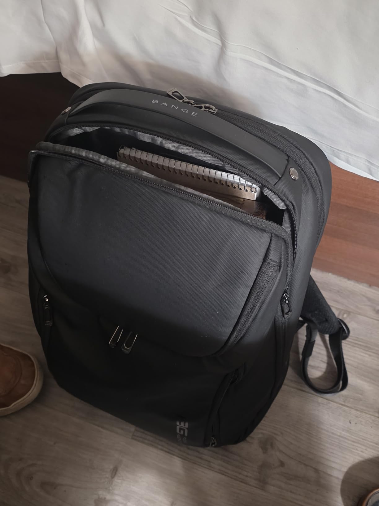 BANGE Business Smart Backpack Waterproof fit 15.6 Inch Laptop Backpack with USB Charging Port,Travel Durable Backpack customer photo 2