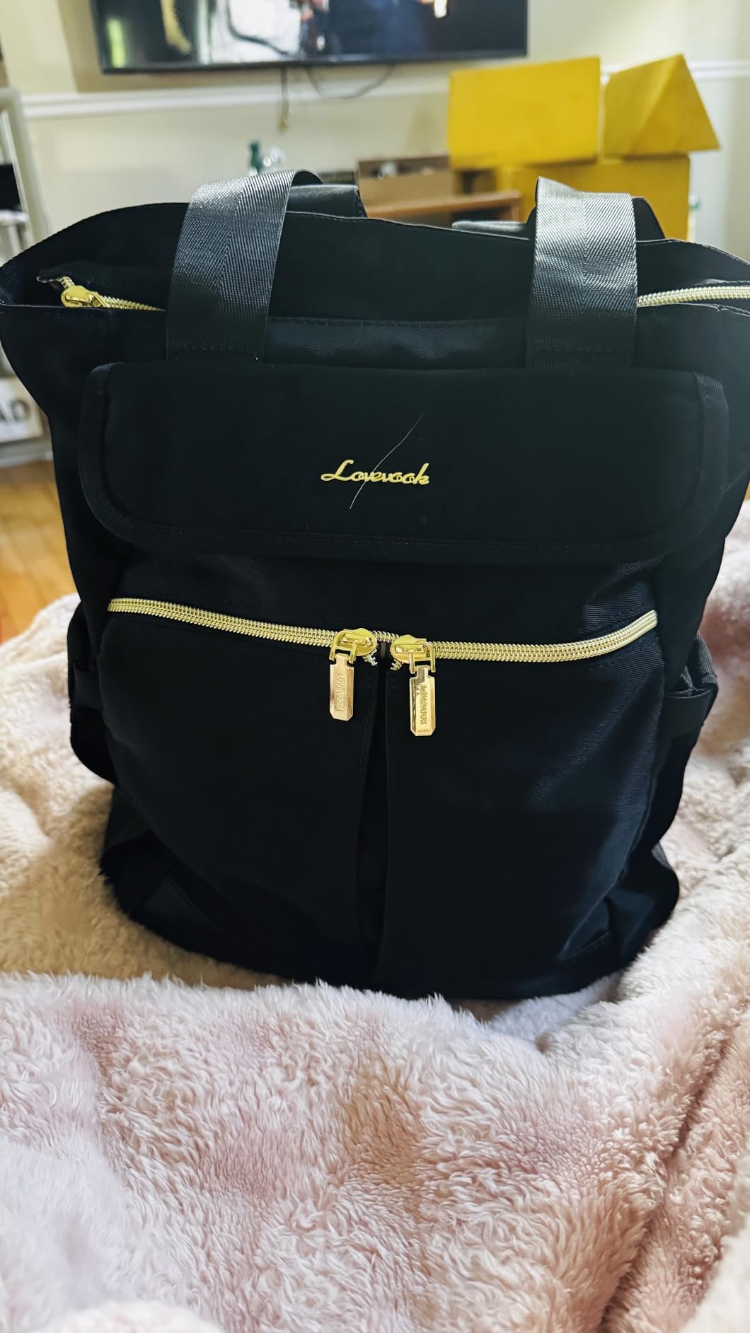 LOVEVOOK Backpack Purse for Women, Convertible Small Backpack Tote for Woman, Mini College Daypack for Work, Daily, Travel, 2pcs set customer photo 2