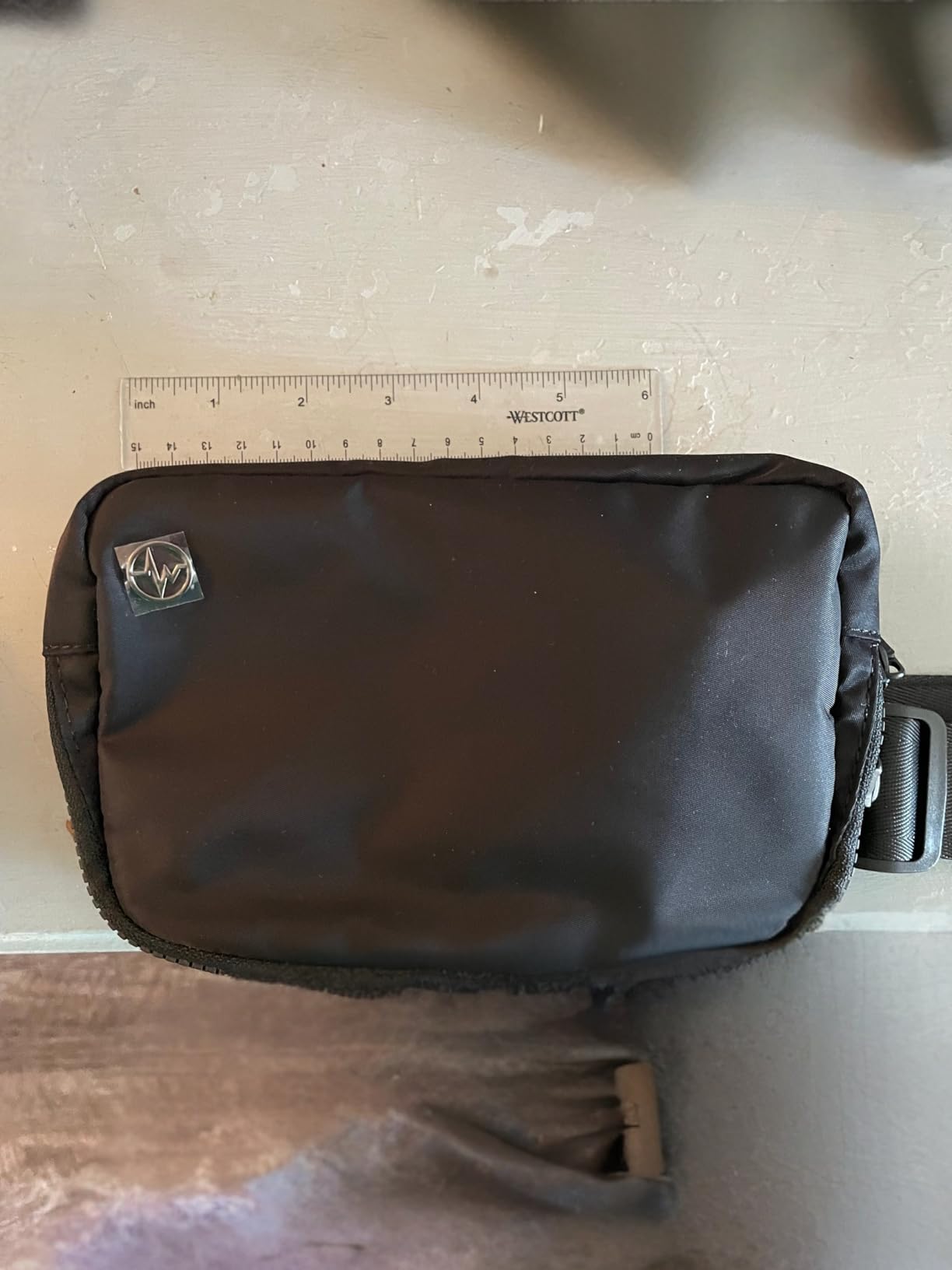 Pander Two Way Zipper Fanny Pack Nylon Everywhere Belt Bag for Women, Water Repellent Waist Packs, Crossbody Bags with Adjustable Strap (Black). customer photo 2