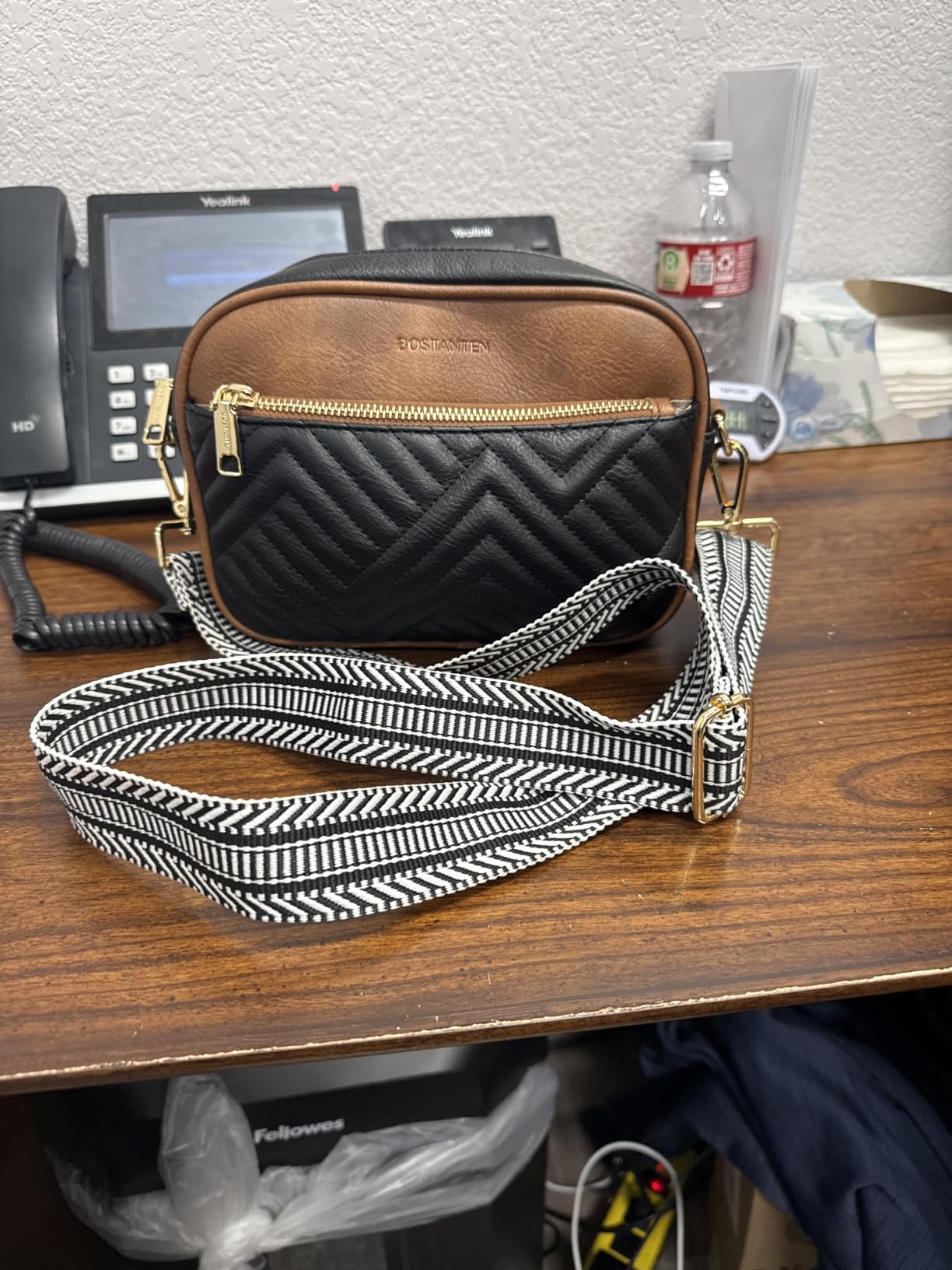 BOSTANTEN Quilted Small Crossbody Bag for Women Vegan Leather Purses customer photo 1