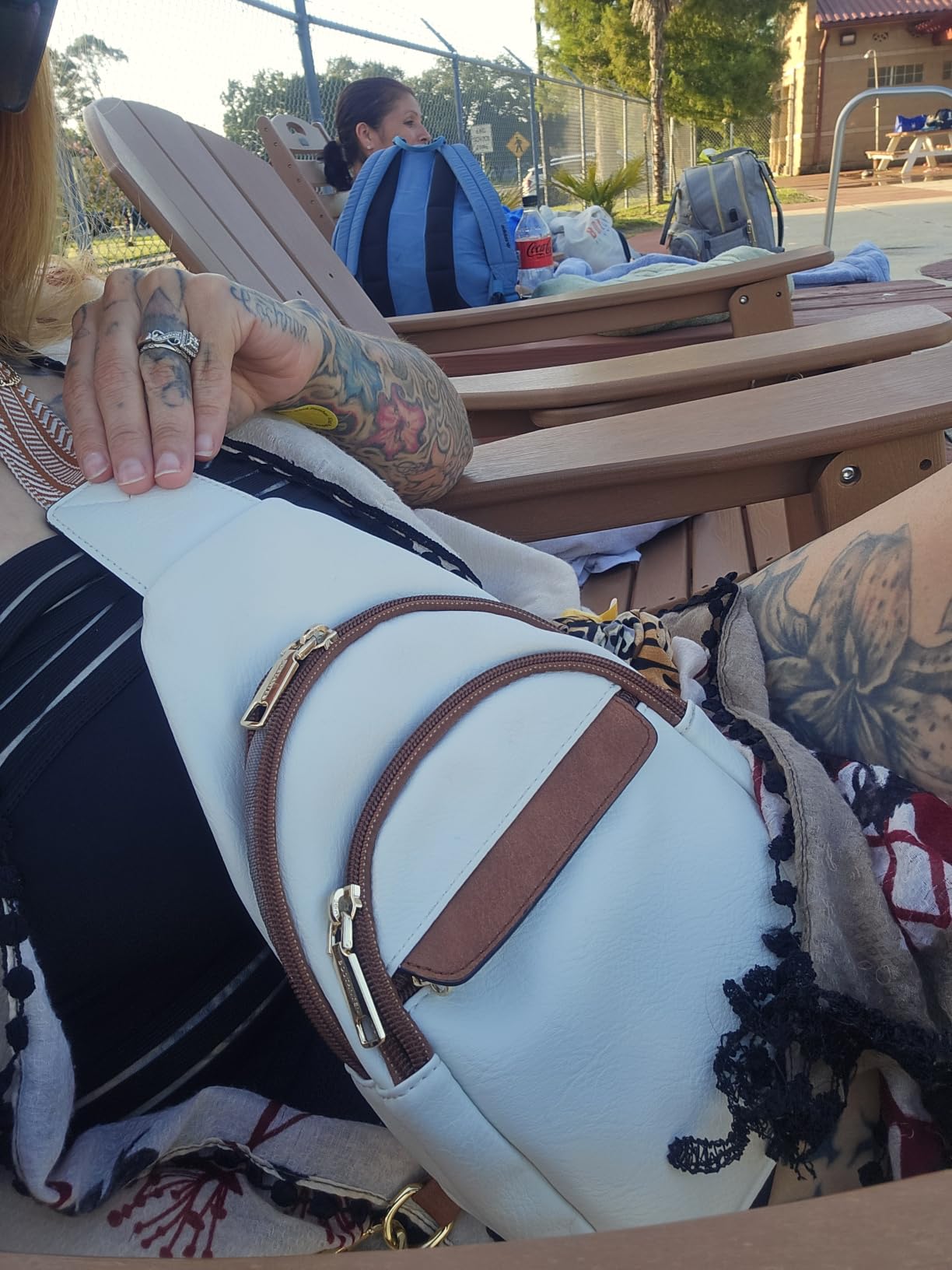 BOSTANTEN Sling Bag for Women Leather Crossbody Bags Fanny Pack Chest Bag for Travel customer photo 1