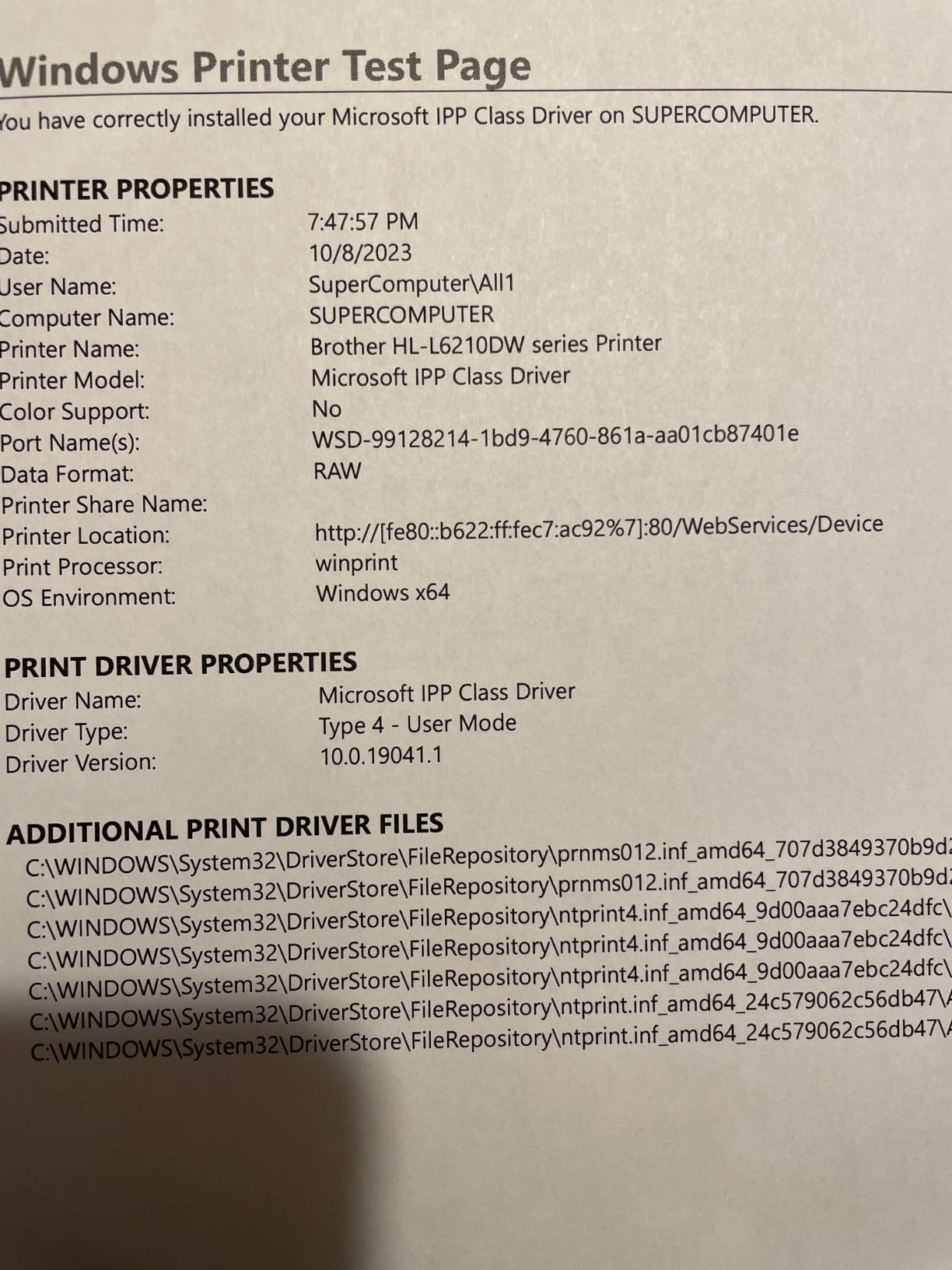 Brother Laser Printer, Monochrome Duplex Wireless Printer, HL-6210DW customer photo 2