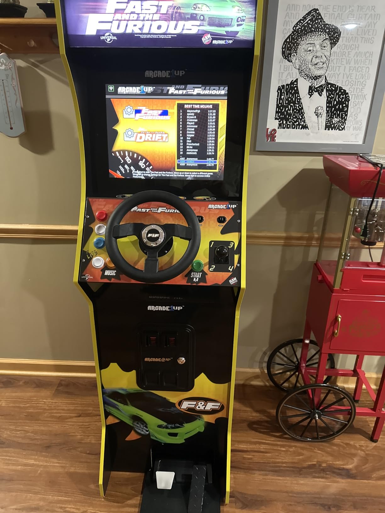 Arcade1Up The Fast and the Furious Deluxe Arcade Machine, Steering Wheel customer photo 2