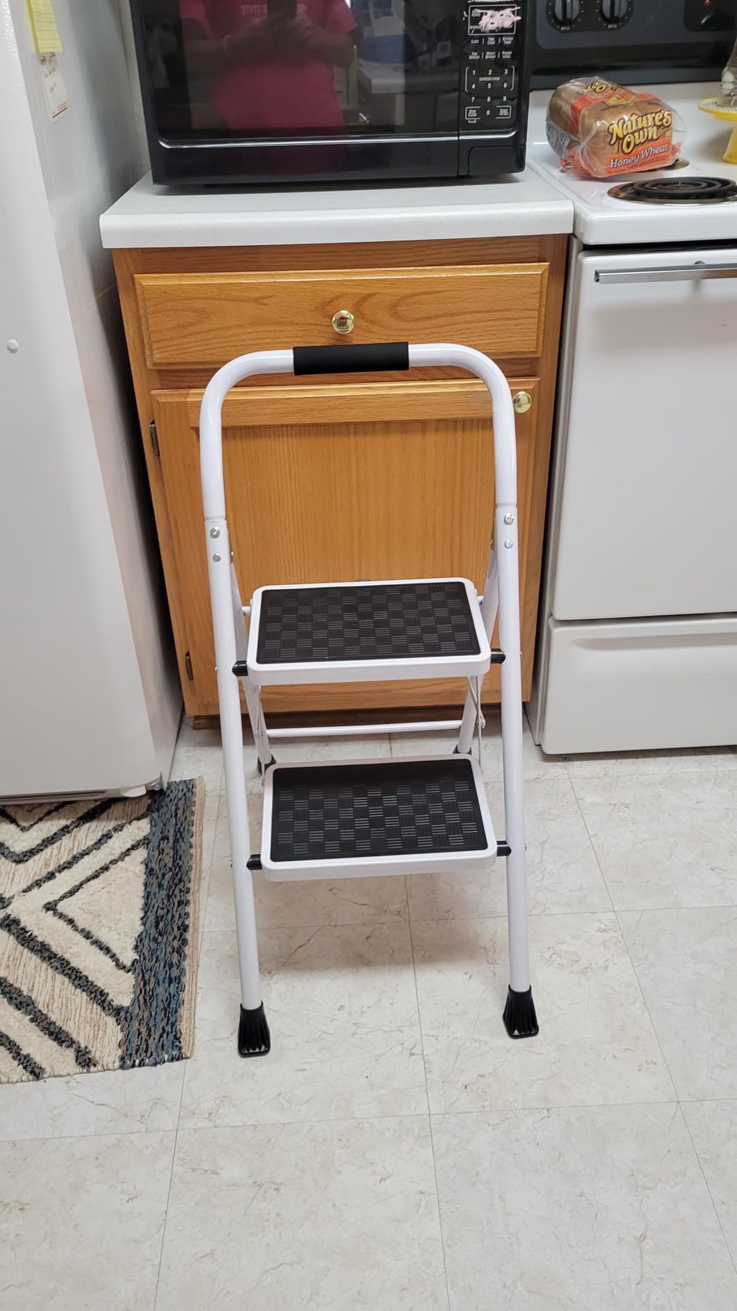 HBTower 3 Step Ladder, 3 Step Stool for Adults Folding Step Stool customer photo 1