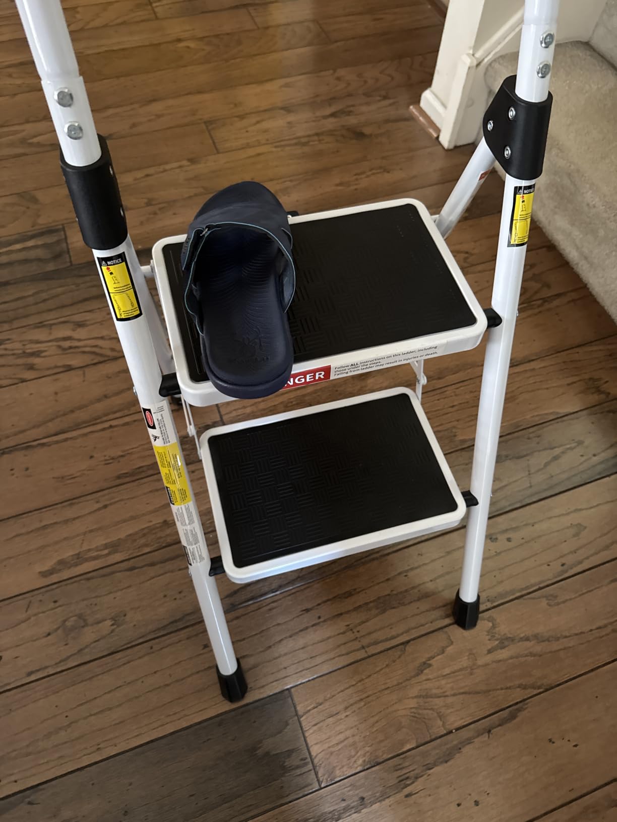 HBTower 3 Step Ladder, 3 Step Stool for Adults Folding Step Stool customer photo 2