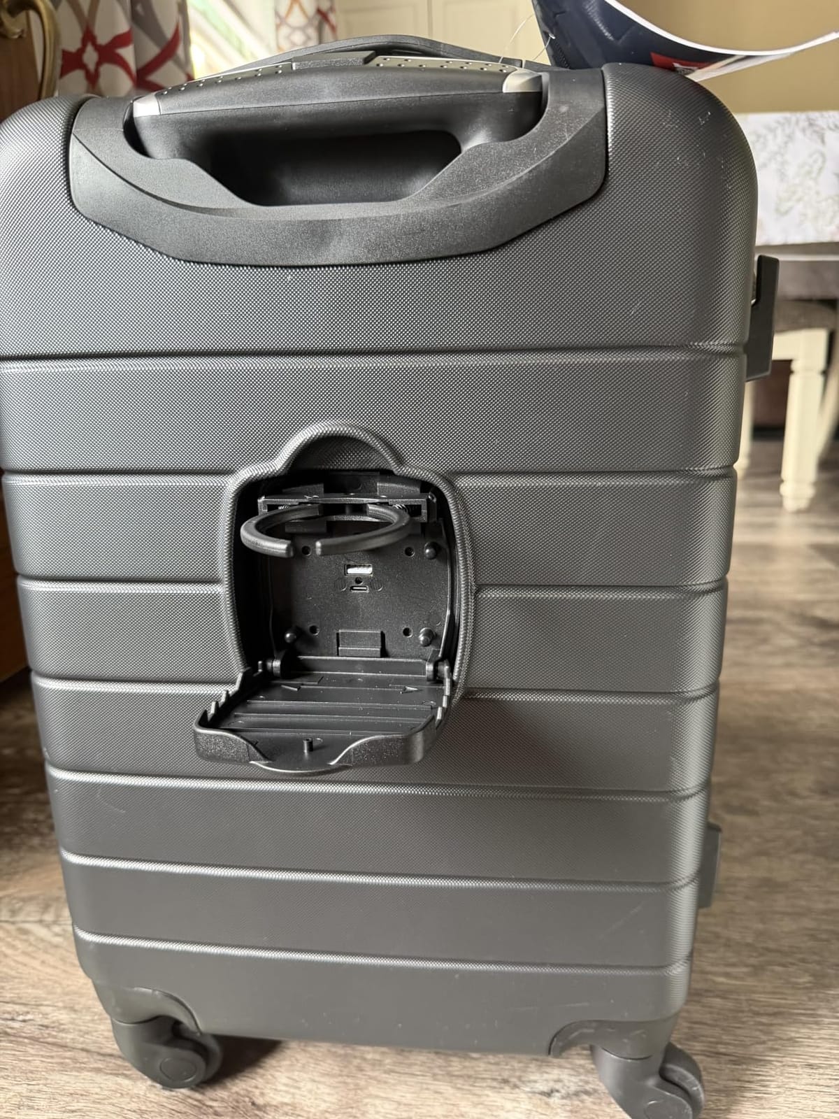 Wrangler Smart Spinner Hardside Luggage, 2 Piece Set, Dark Shadow customer photo 1