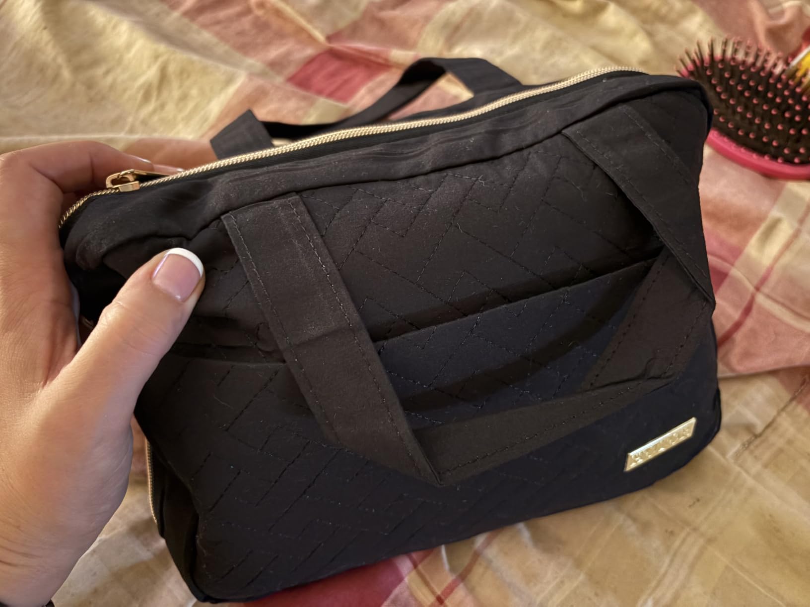 HOTOR Hanging Travel Toiletry Bag Women Men Essentials Black customer photo 2