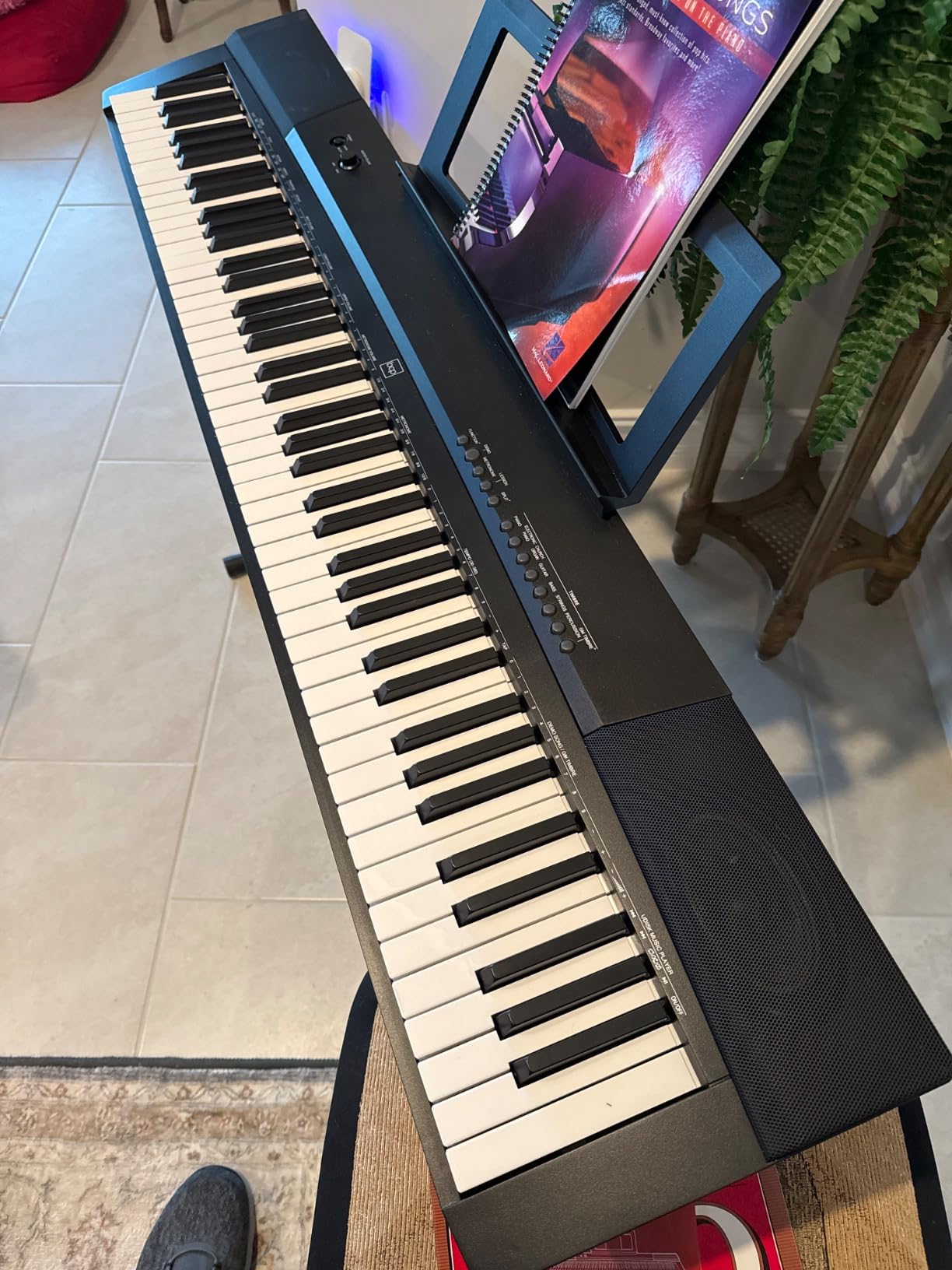 Best Choice Products 88-Key Full Size Digital Piano Electronic Keyboard Set for All Experience Levels w/Semi-Weighted Keys, Stand, Sustain Pedal, Built-In Speakers, 6 Voice Settings - White customer photo 2
