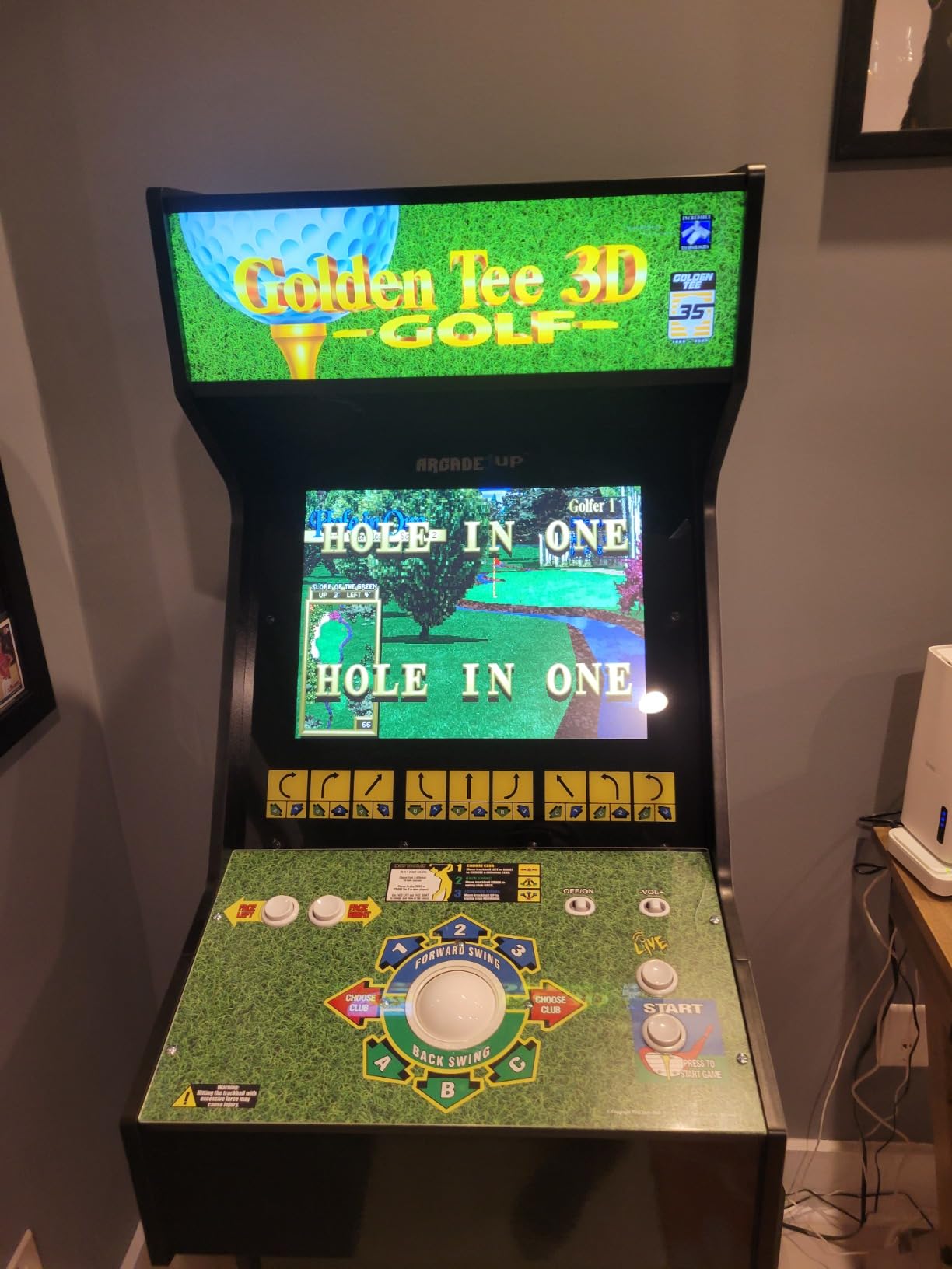 Arcade1Up Golden Tee 3D Deluxe Home Arcade, 8 Golf + Bowling Games customer photo 2
