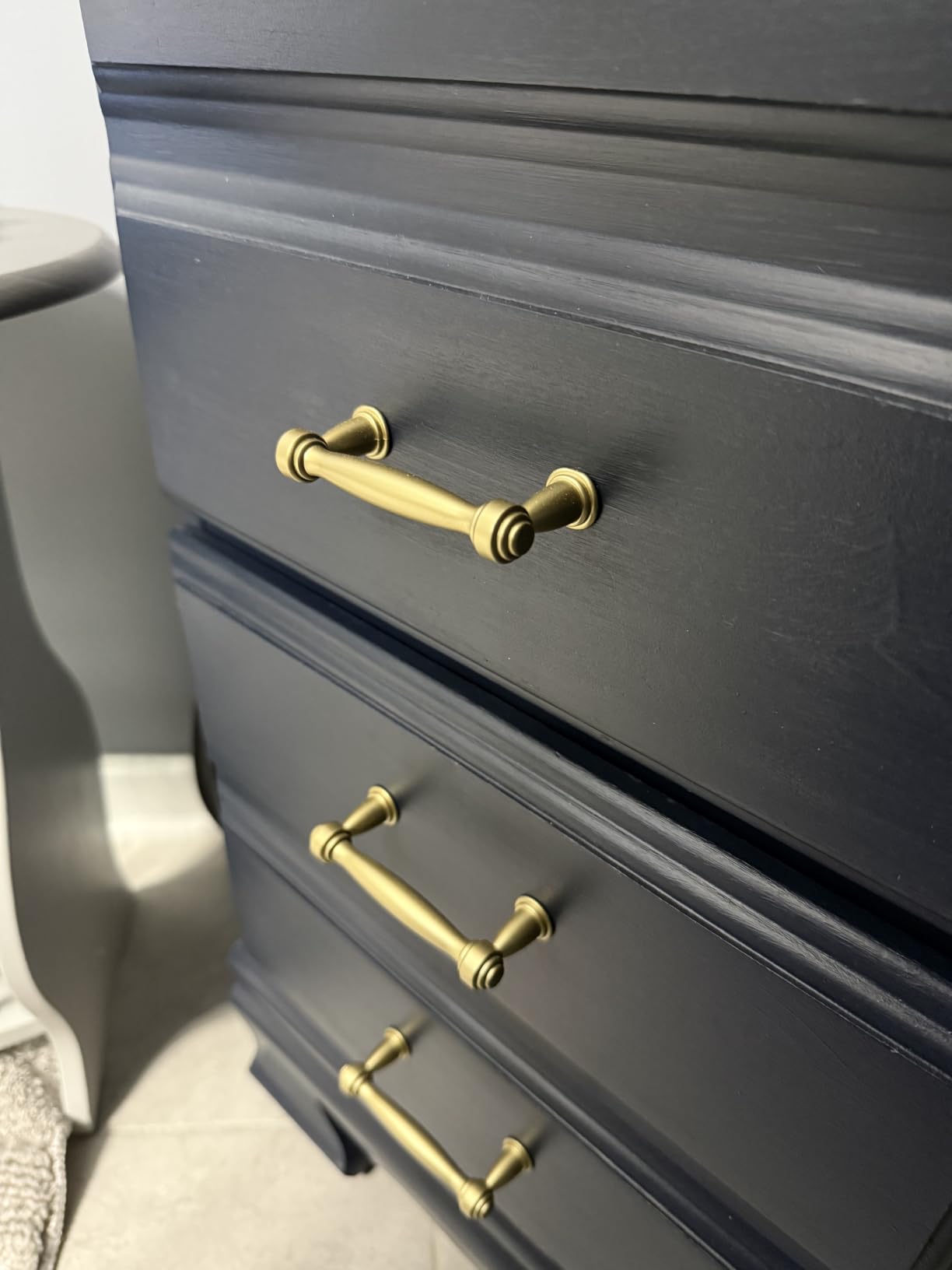 khtumeware 1 Pack Appliance Pull 12 Inch(305mm) Brushed Brass Cabinet Pulls Satin Brass Kitchen Cabinet Handles Kitchen Cabinet Hardware for Cupboard Drawer Handles Dresser Pulls customer photo 1