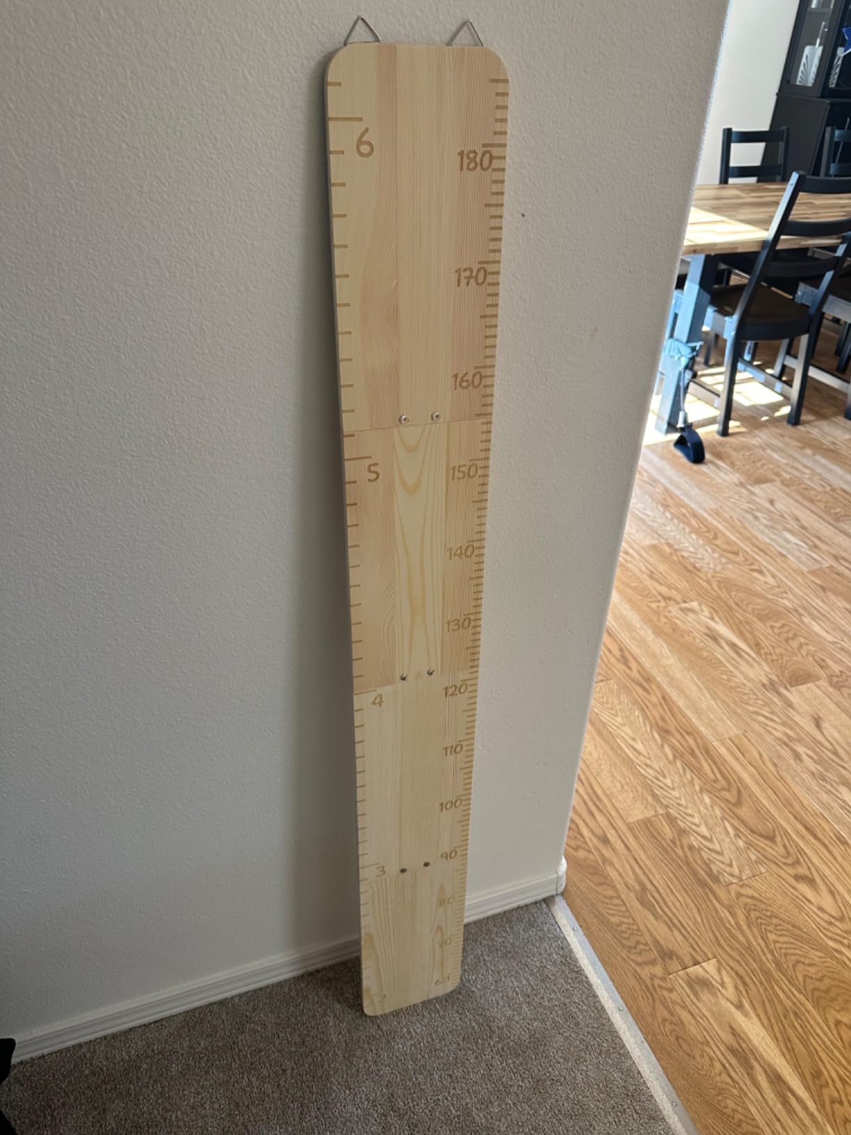 Wooden Growth Chart for Kids Unicorn Castle Height Chart for Wall Solid Wood Dual Scale Nursery Wall Decor customer photo 1